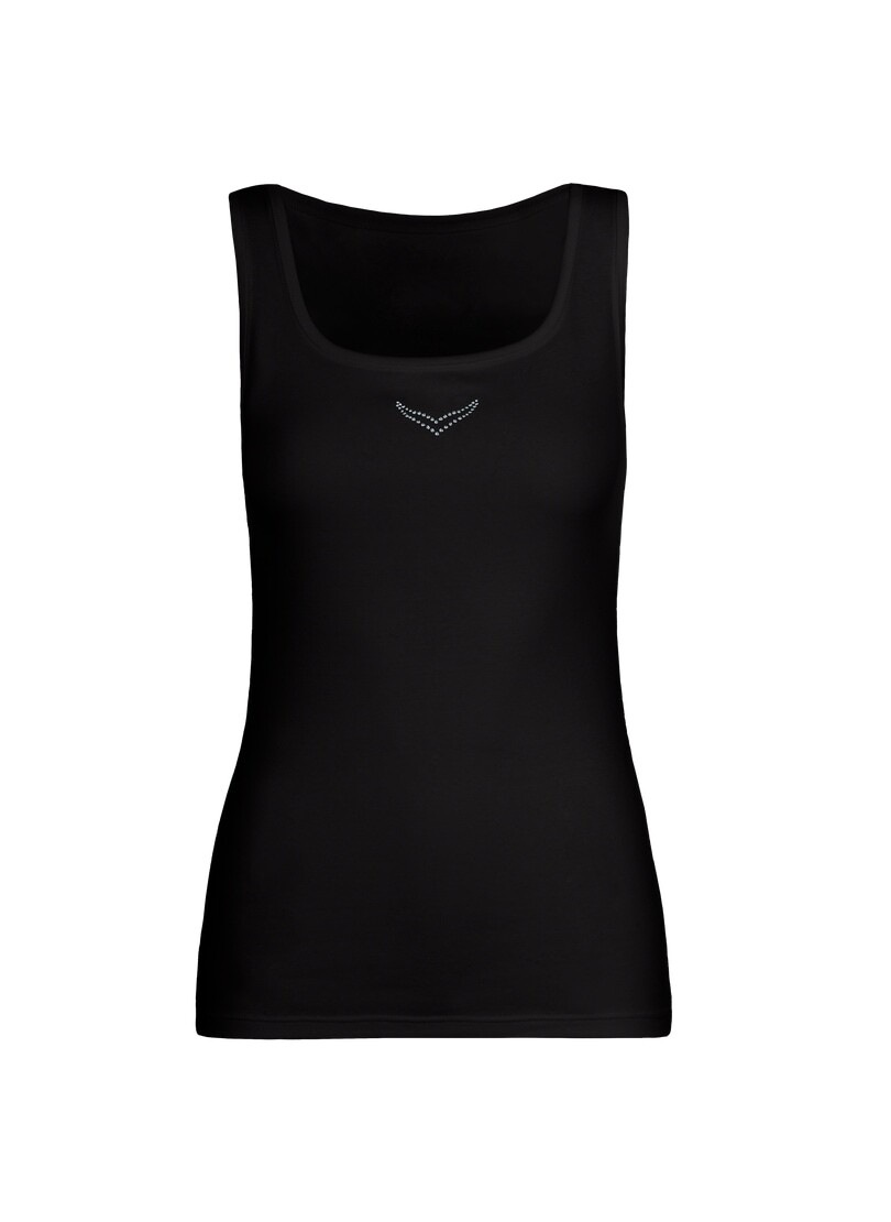 Trigema Tanktop »TRIGEMA Trägershirt mit Kristallsteinen«, (1 tlg.)