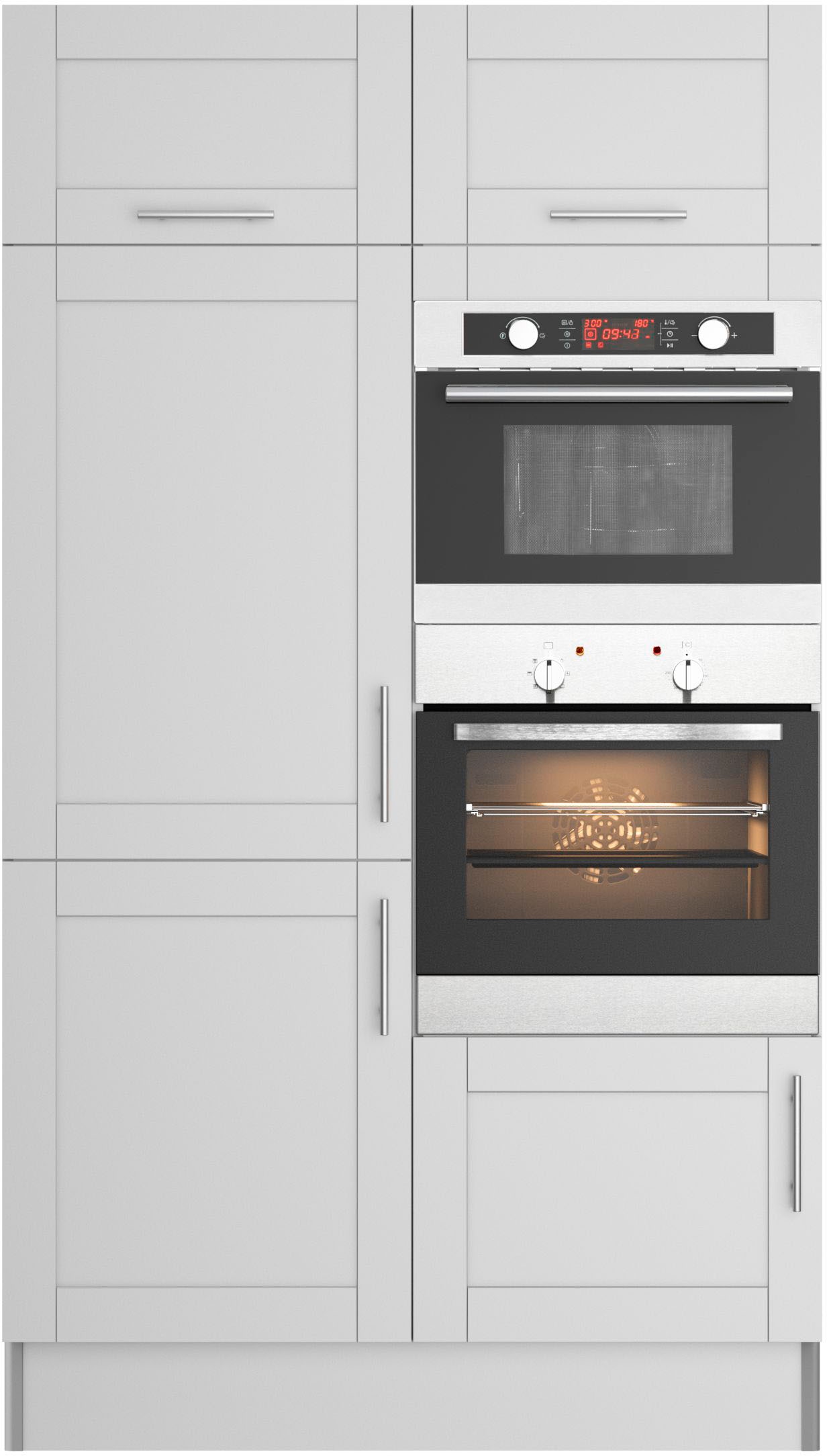 KOCHSTATION Küche »KS-Ahus, Hochschrankmodul«, Breite 120 cm,wahlweise mit E-Geräten,Soft-Close-Funktion