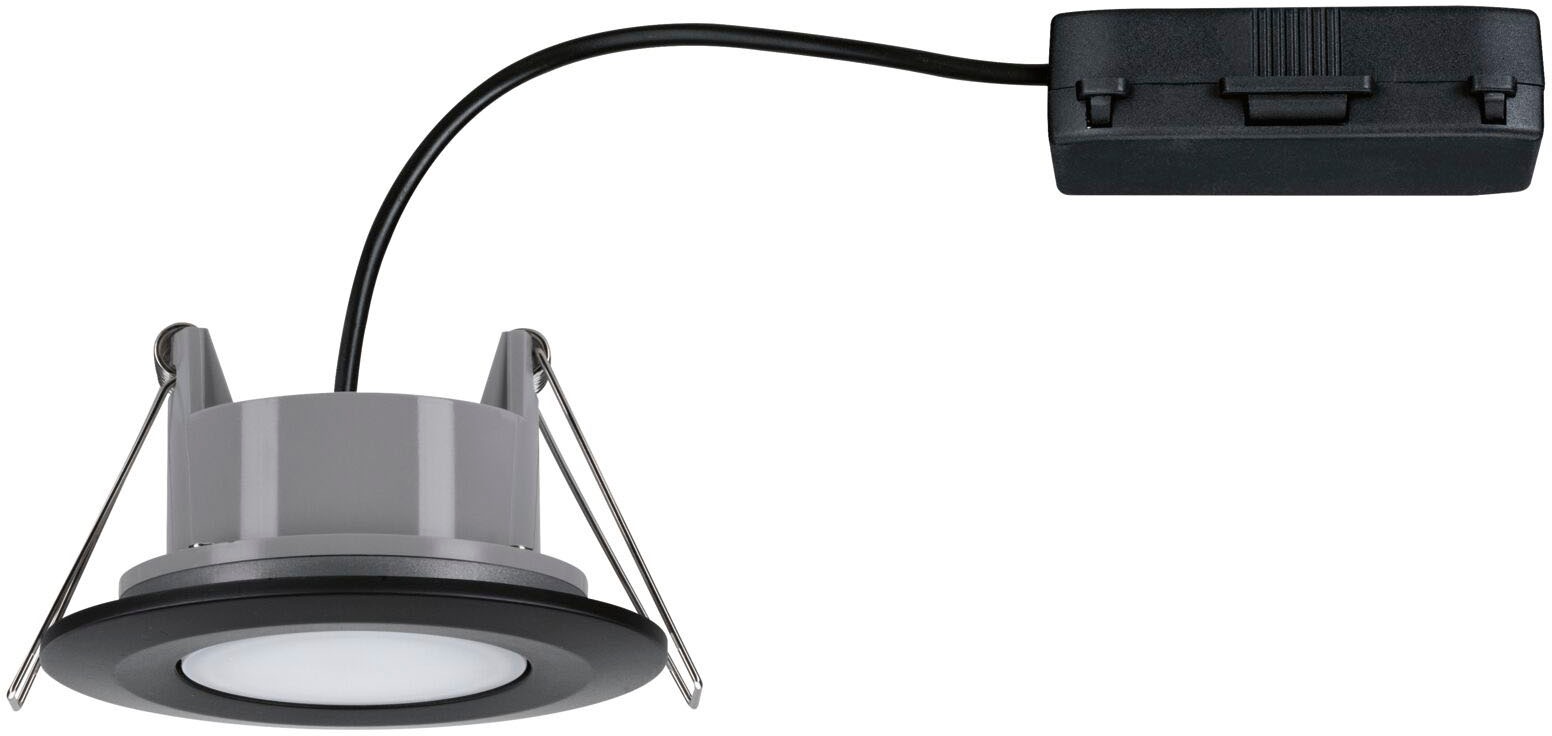 Paulmann LED Einbauleuchte »Calla 1x680lm 4000K 6W 230V schwarz matt«, 1 flammig, IP65