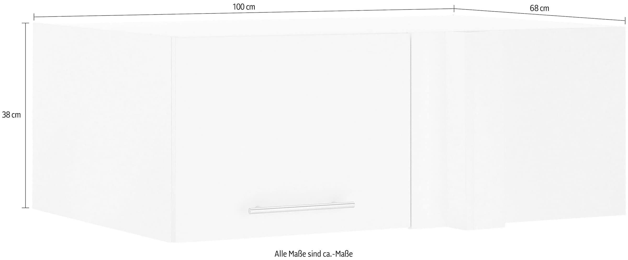 Laundreezy Mehrzweckschrank-Set »Laundreezy, Eck-Aufsatzschrank BxHxT 100x38x68 cm« 1 Stk. tlg.