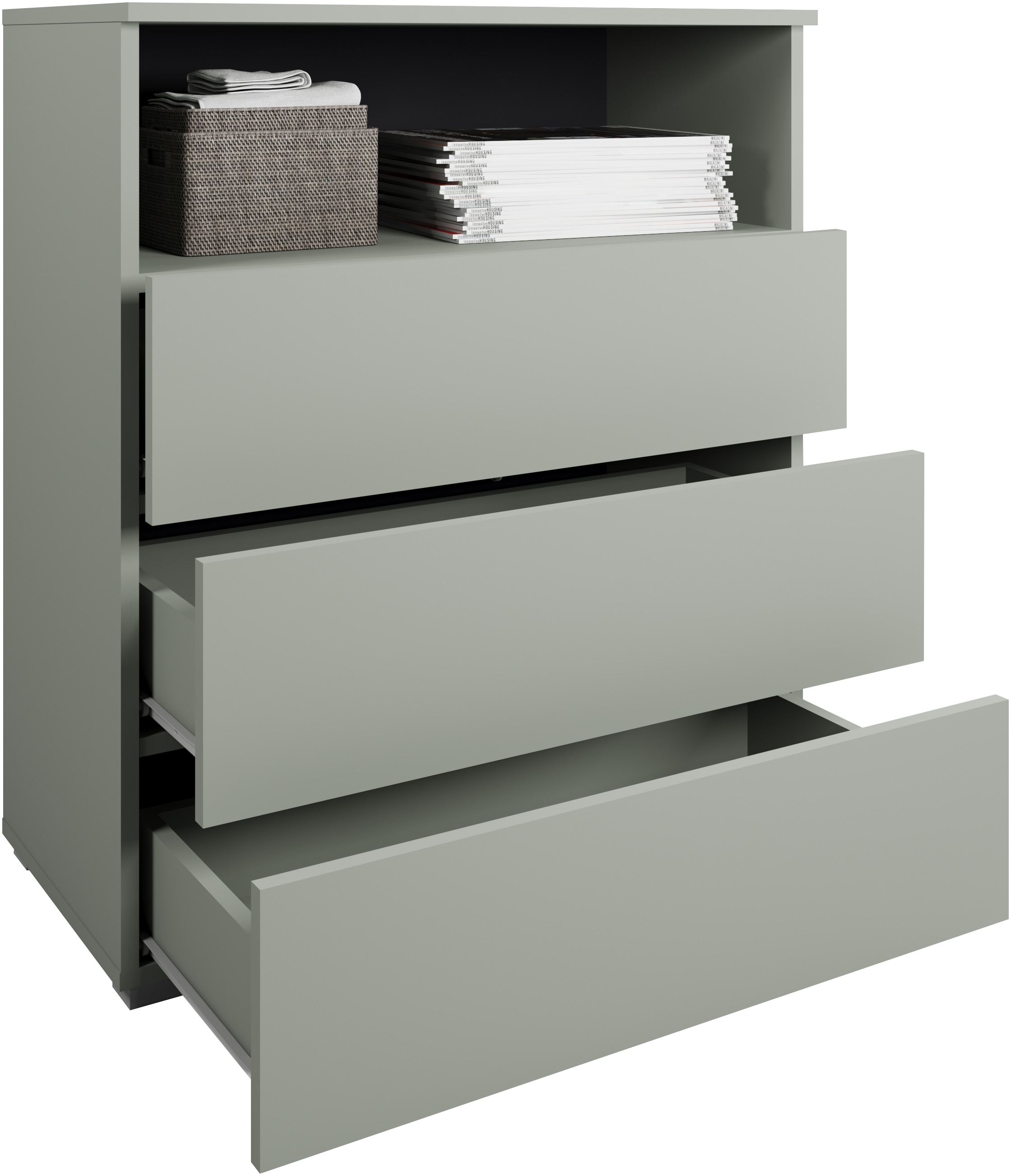 OTTO home Kommode »Paris« mit 3 Schubkästen (Breite 70 cm)