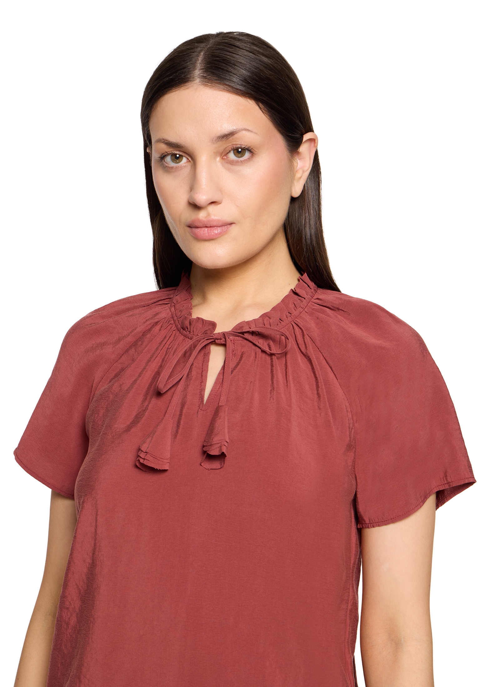 Cartoon Klassische Bluse »Casual-Bluse mit Raffung«