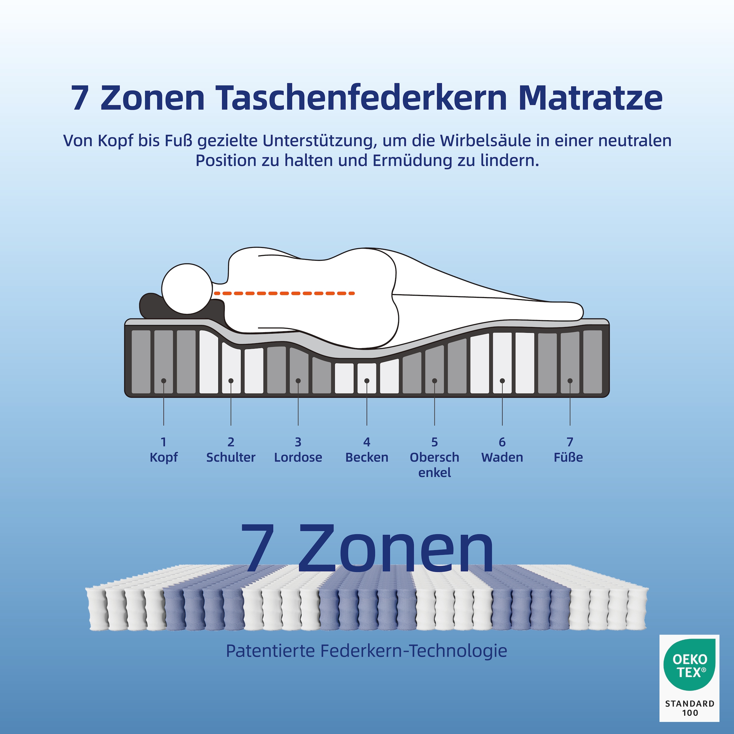 OTTO home Boxspringbett »VIVIANNE in den Breiten 140 & 180cm erhältlich, inkl. 7cm Luxus-Topper« erhältlich in den Farben anthrazit und beige