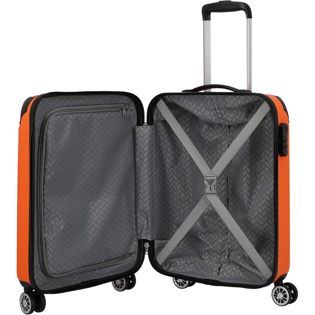 travelite Trolleyset »City, orange«, (3 tlg.)