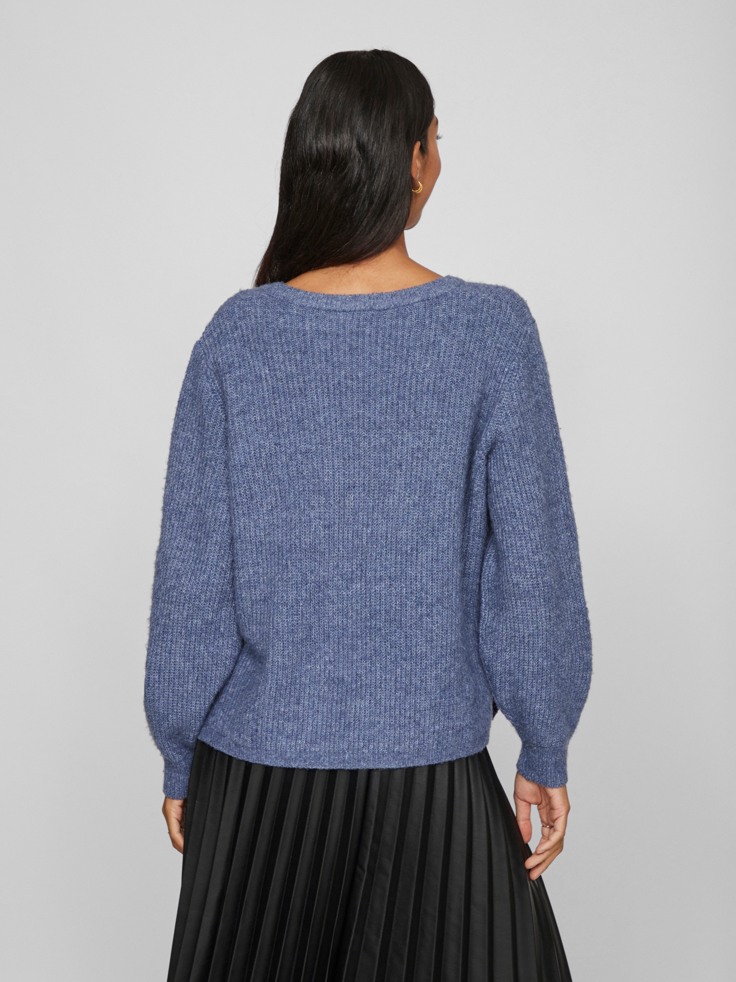 Vila V-Ausschnitt-Pullover »VIBELUNA V-NECK REV L/S KNIT TOP - NOOS«