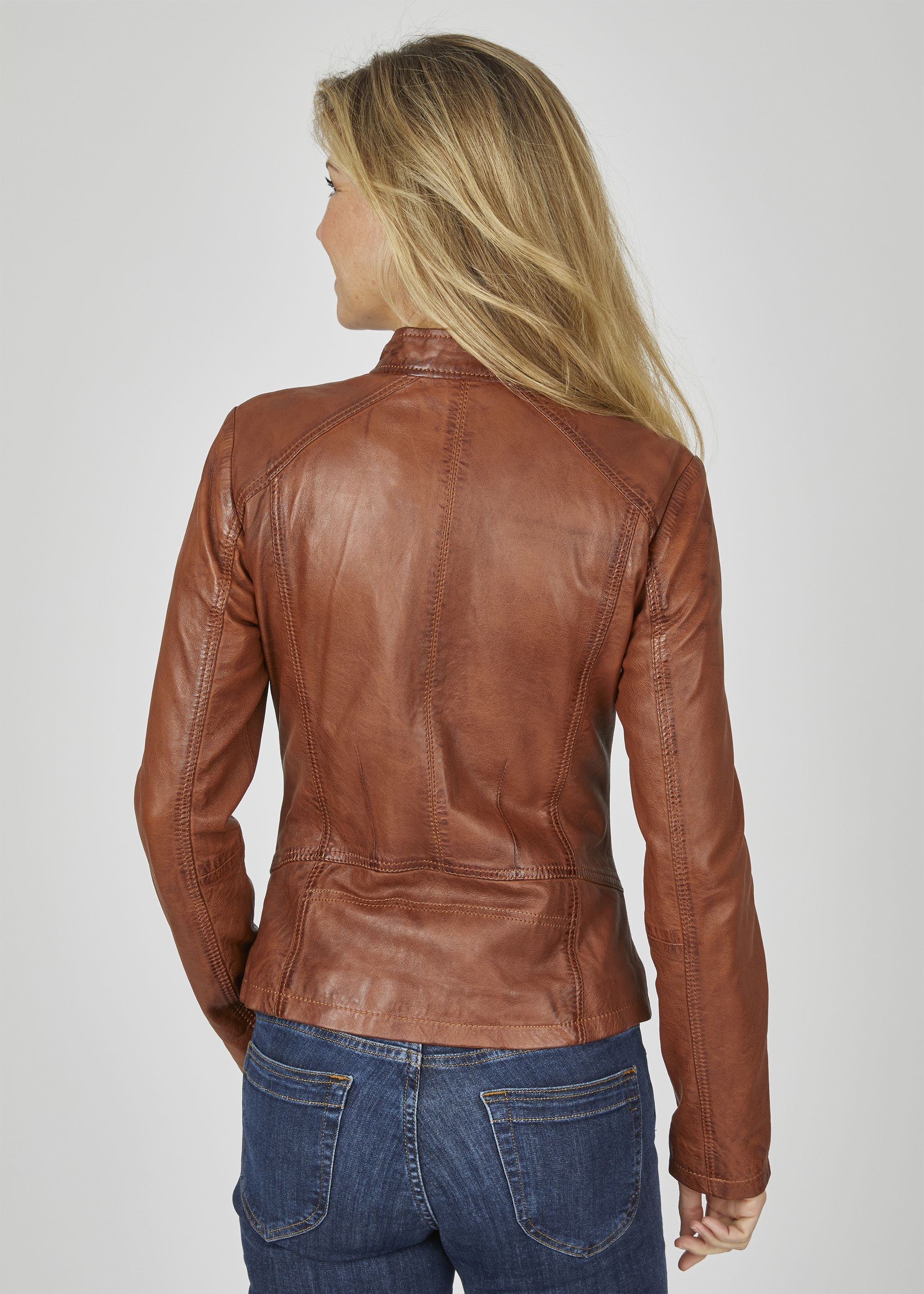7eleven Bikerjacke »SEJANNA« ohne Kapuze mit Zierschnalle