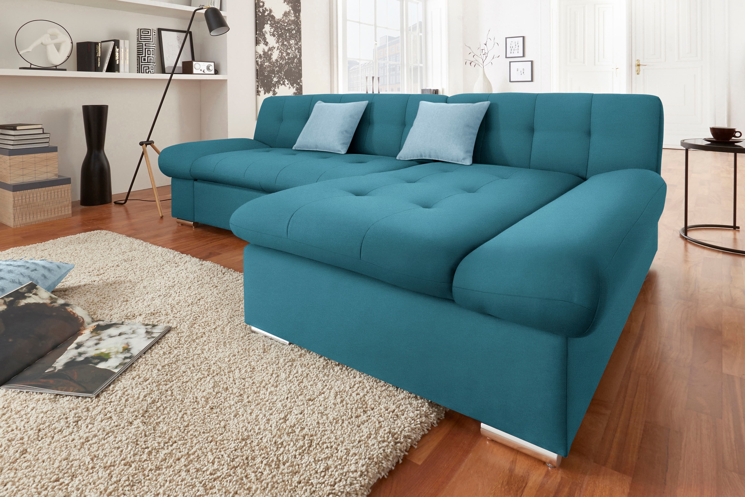 TRENDMANUFAKTUR Ecksofa »Reggae II, L-Form«, wahlweise mit Bettfunktion