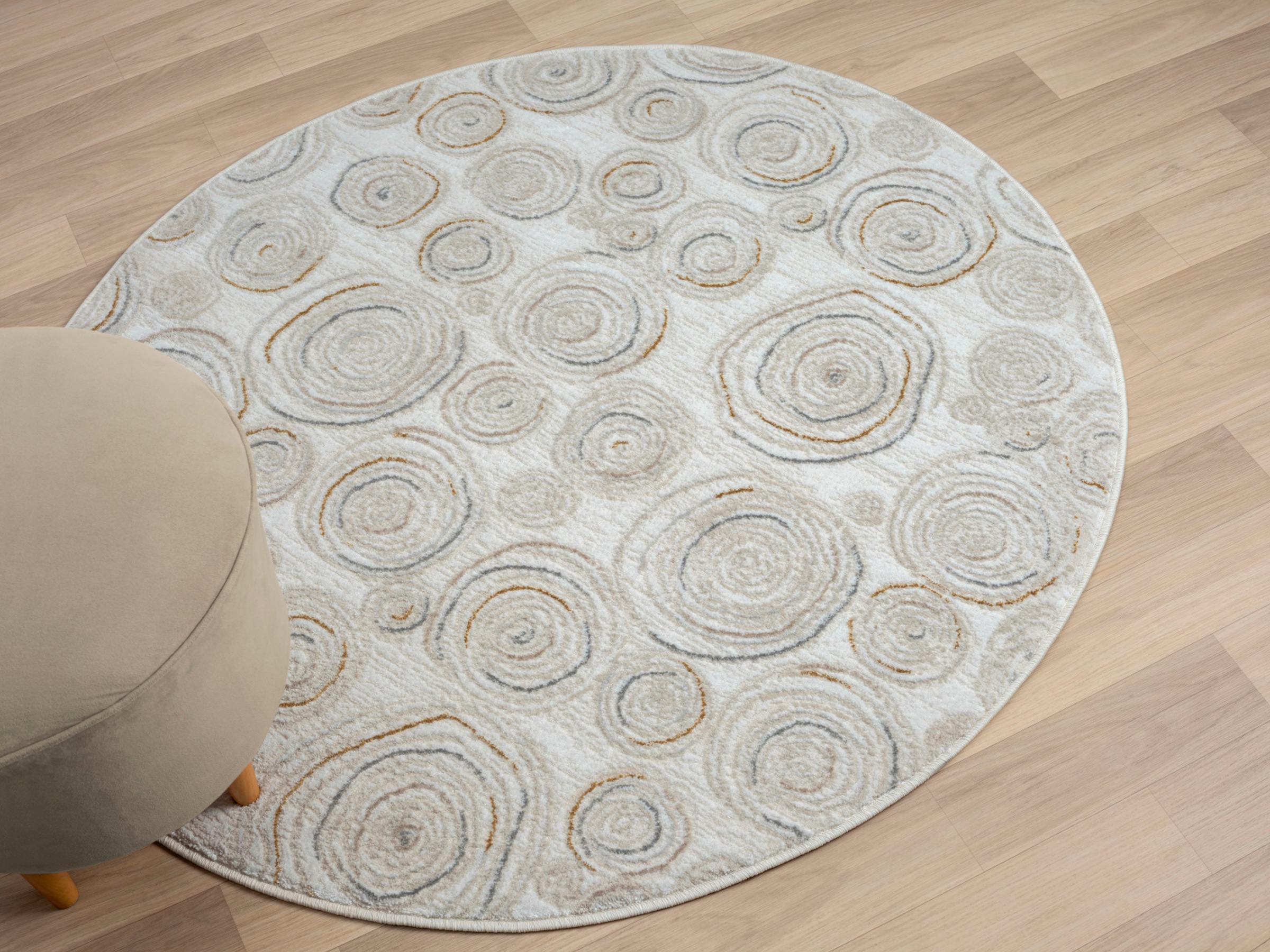 Myflair Möbel & Accessoires Teppich »My Style«, rund, 10 mm Höhe, Kurzflor, Scandi-Design, besonders weich durch Microfaser