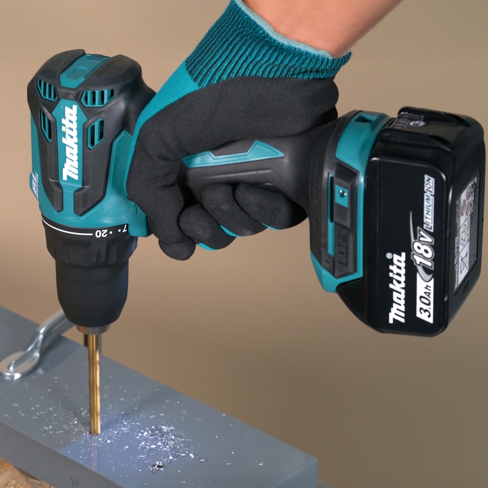 Makita Akku-Bohrschrauber »»DDF490RFJ« 18V, Inkl. 2x 3Ah Akku und Ladegerät« max. 65 Nm, 0-1.900 min⁻¹, 13 mm,  leistungsstarker & bürstenloser Bohrschrauber mit 65 Nm Drehmoment