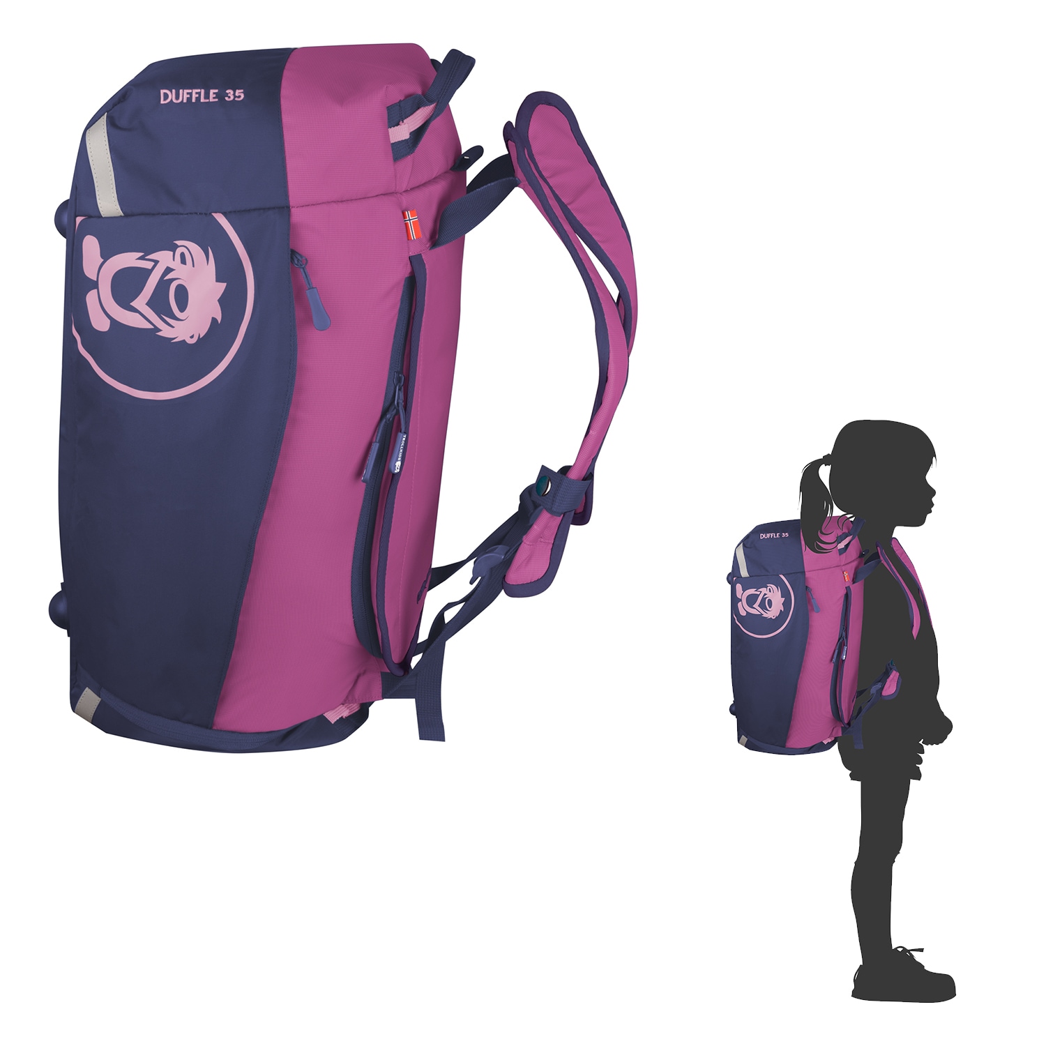 TROLLKIDS Reisetasche »KIDS DUFFLE BAG« mit Rucksackfunktion, mit abnehmbarem Schultergurt