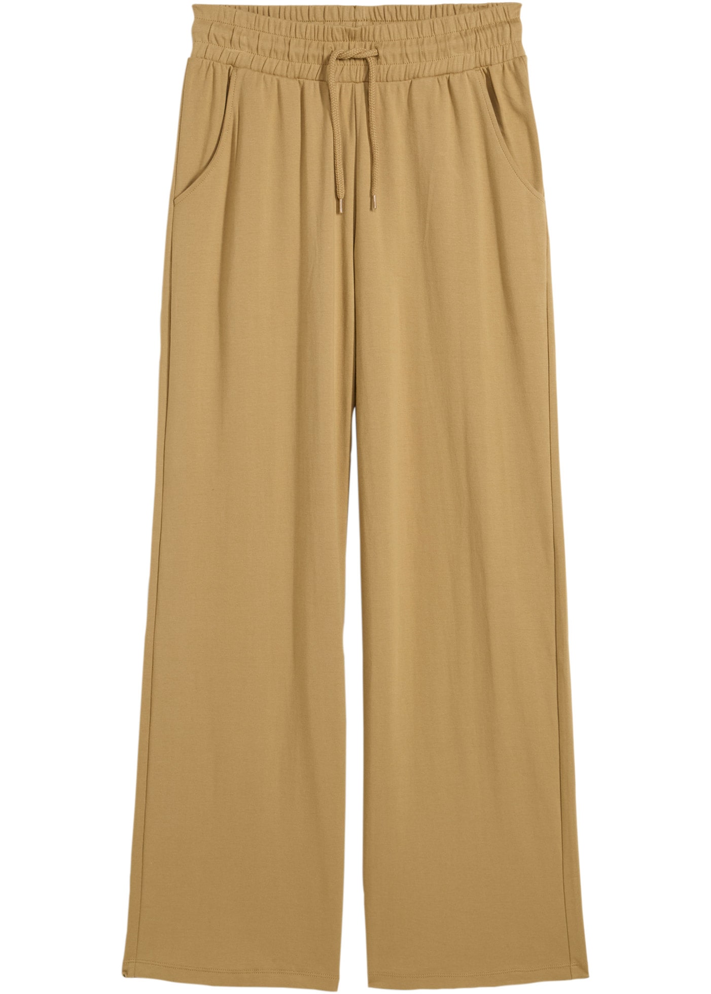 bonprix Jerseyhose  aus Baumwolle, lockere Passform, weites Bein, Casual Stil
