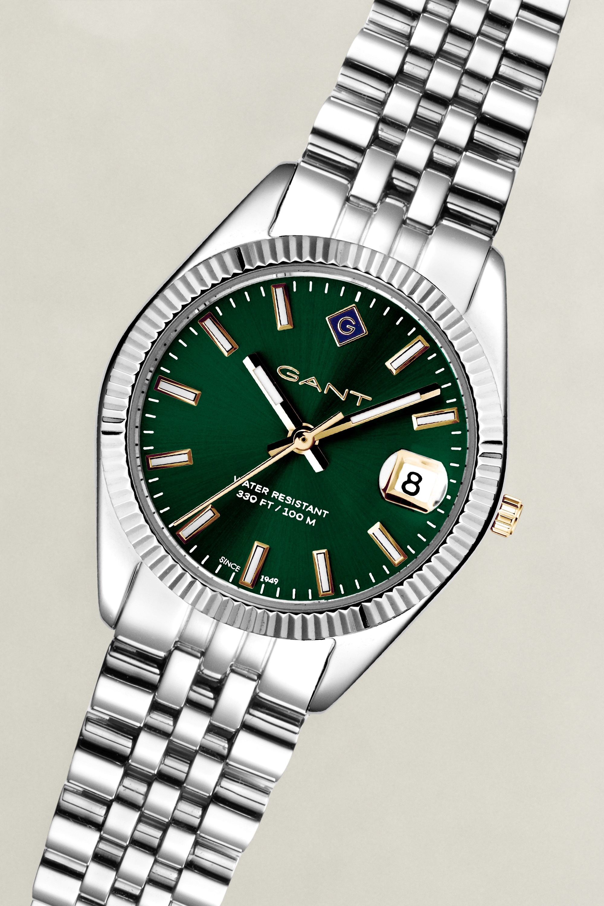 Gant Quarzuhr »Sussex Mini« Armbanduhr, Damenuhr, Edelstahlarmband, analog, Tag