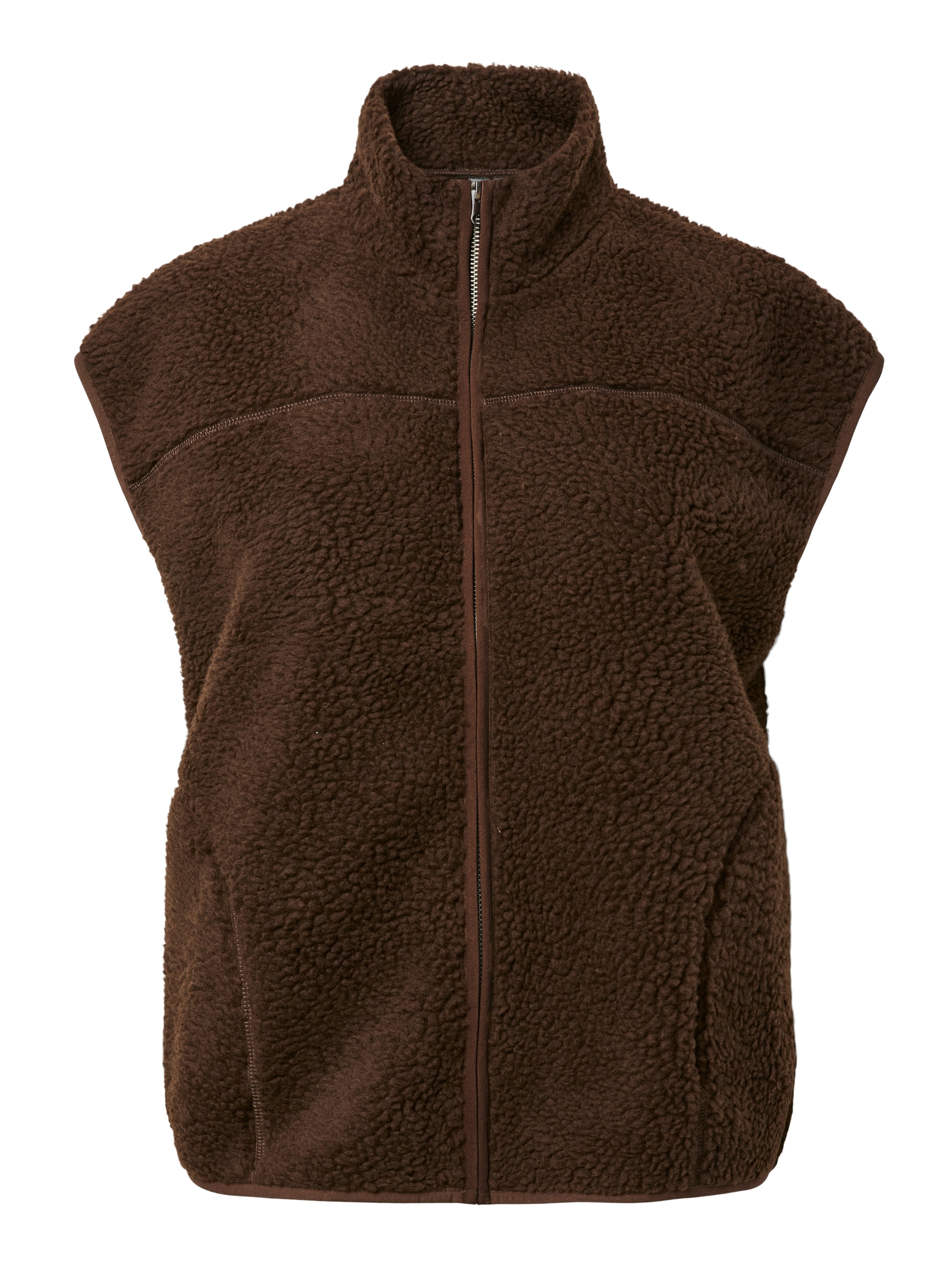 pieces Plüschweste »PCSADIA TEDDY VEST NOOS BC« Kunstfaser