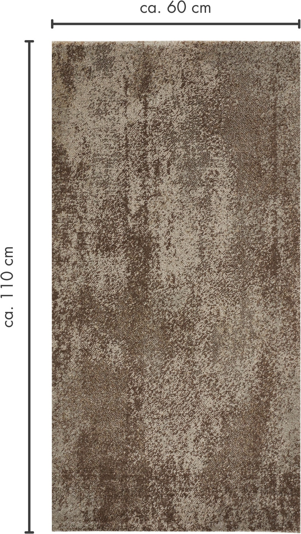 Andiamo Teppich »Luna« rechteckig 7 mm Höhe Kurzflor, modernes Design, meliert, Kundenliebling