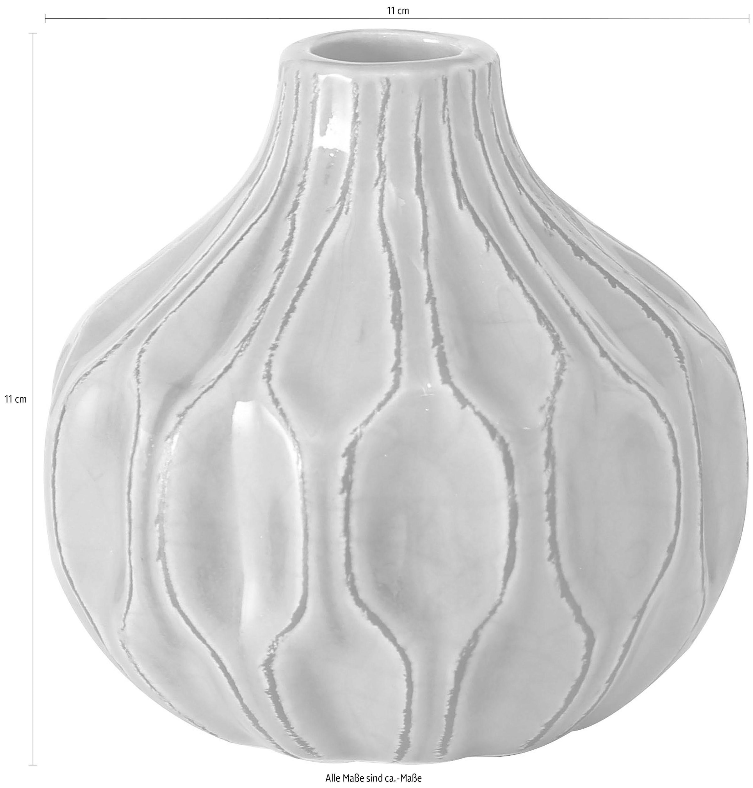 BOLTZE Kugelvase »Lena«, (Set, 3 St.), aus Keramik auf Raten kaufen | Tischvasen