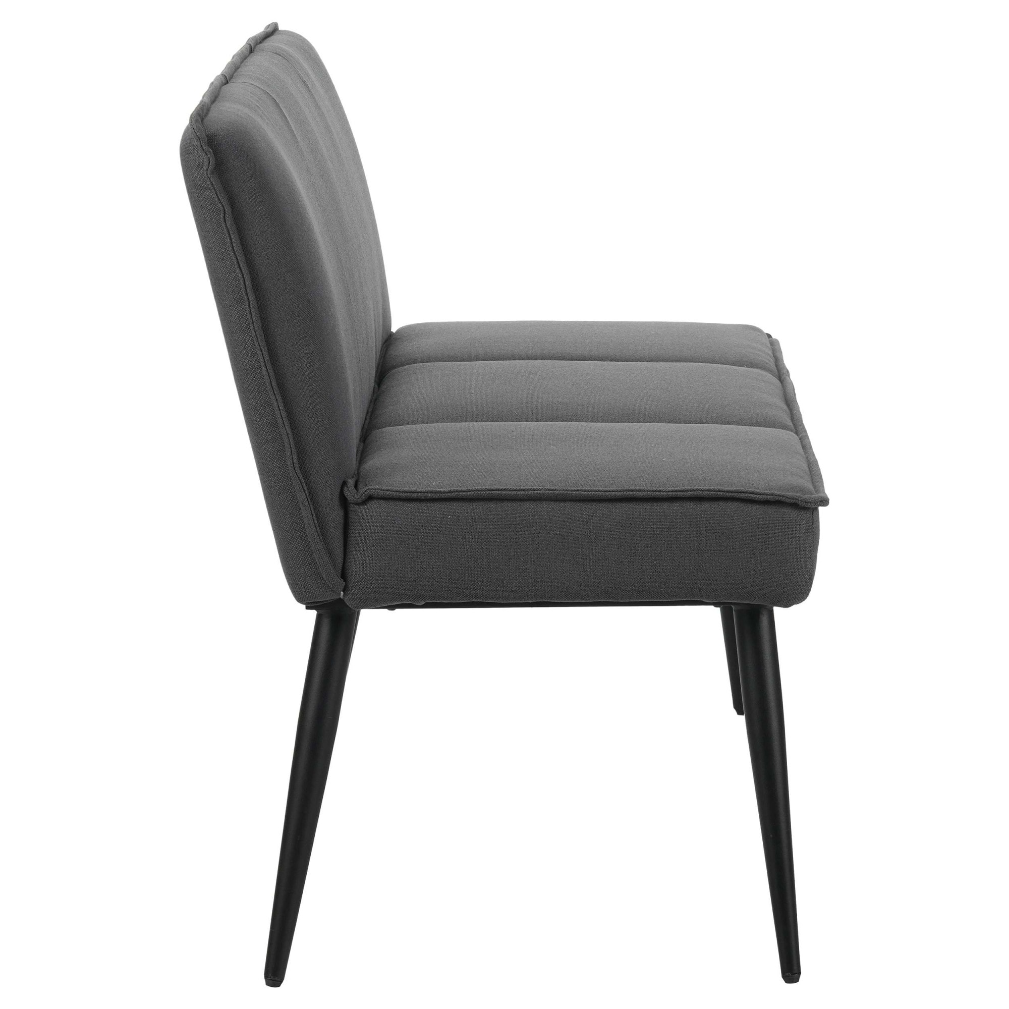 OTTO home Essbank »Ianna« schwarze Metallbeine, pflegeleichtem Webstoff Bezug, Breite 140 cm