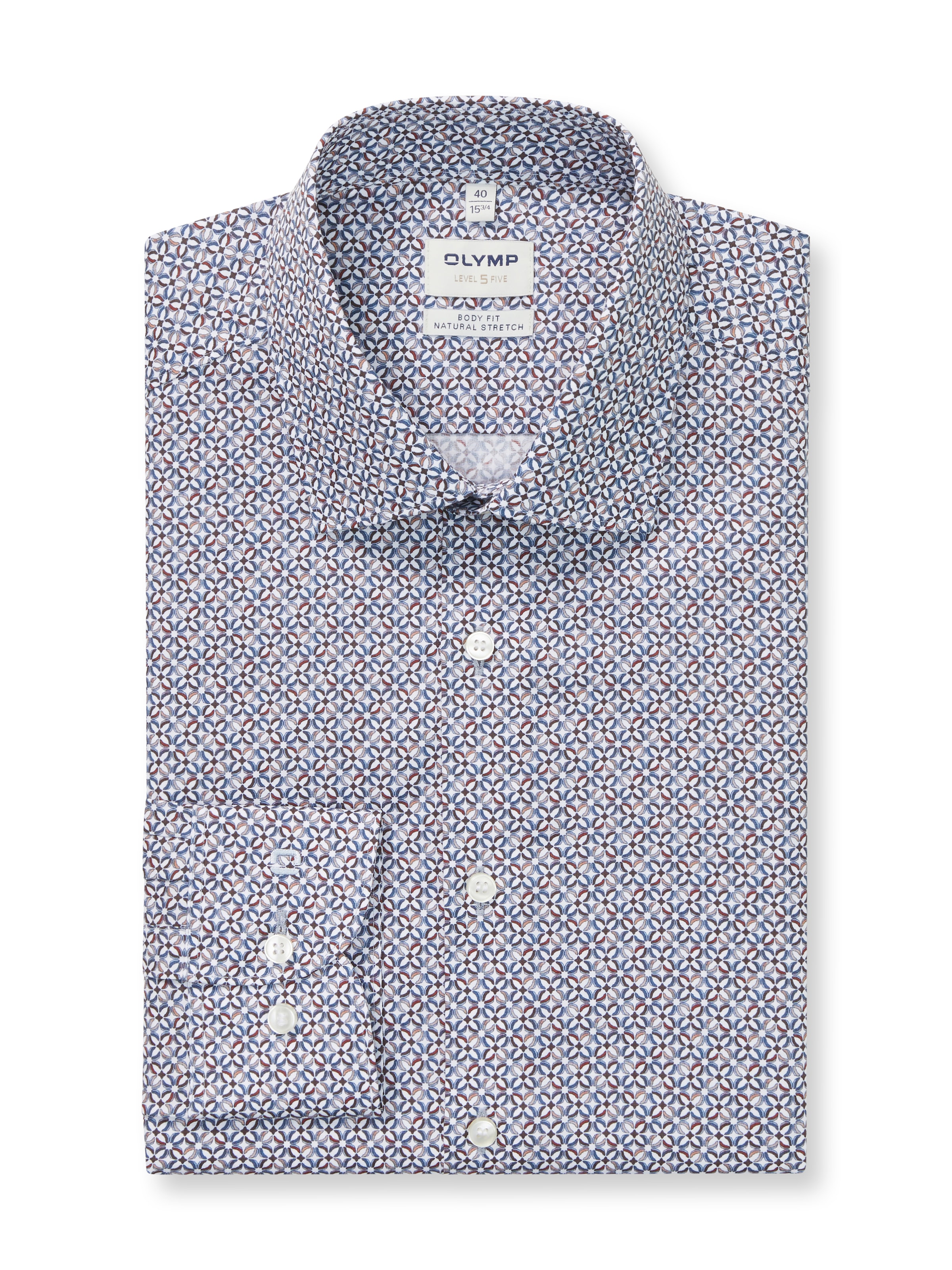 OLYMP Langarmhemd »Level Five«, body fit, Businesshemd, New York Kentkragen
