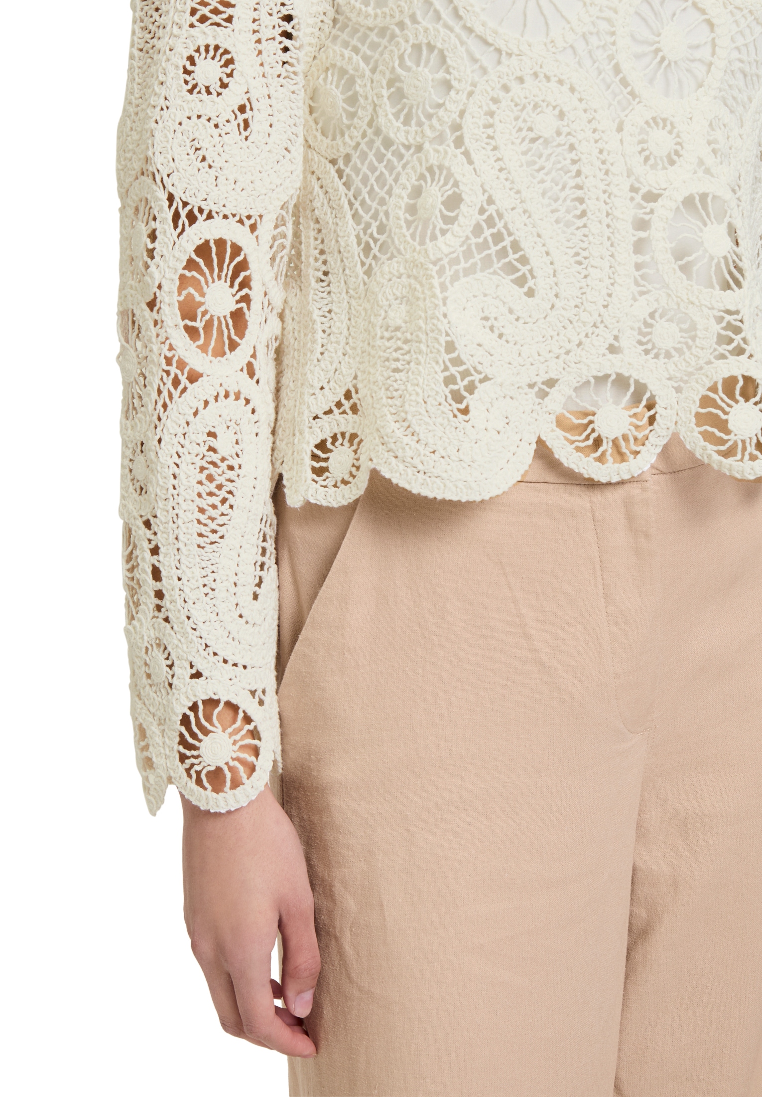 Betty Barclay Rundhalspullover »Lochstrick-Pullover mit U-Boot-Ausschnitt«