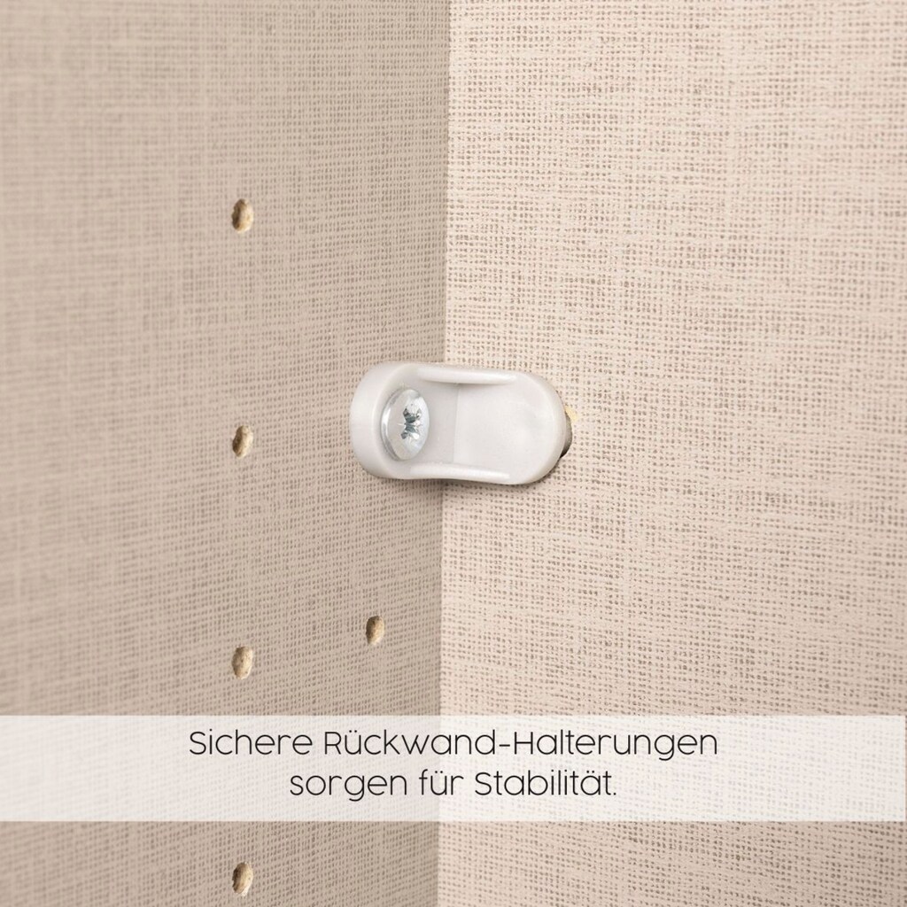 rauch Drehtürenschrank »Voyager«, mit modernen Griffen in Graumetallic, inkl. Außenschubkästen