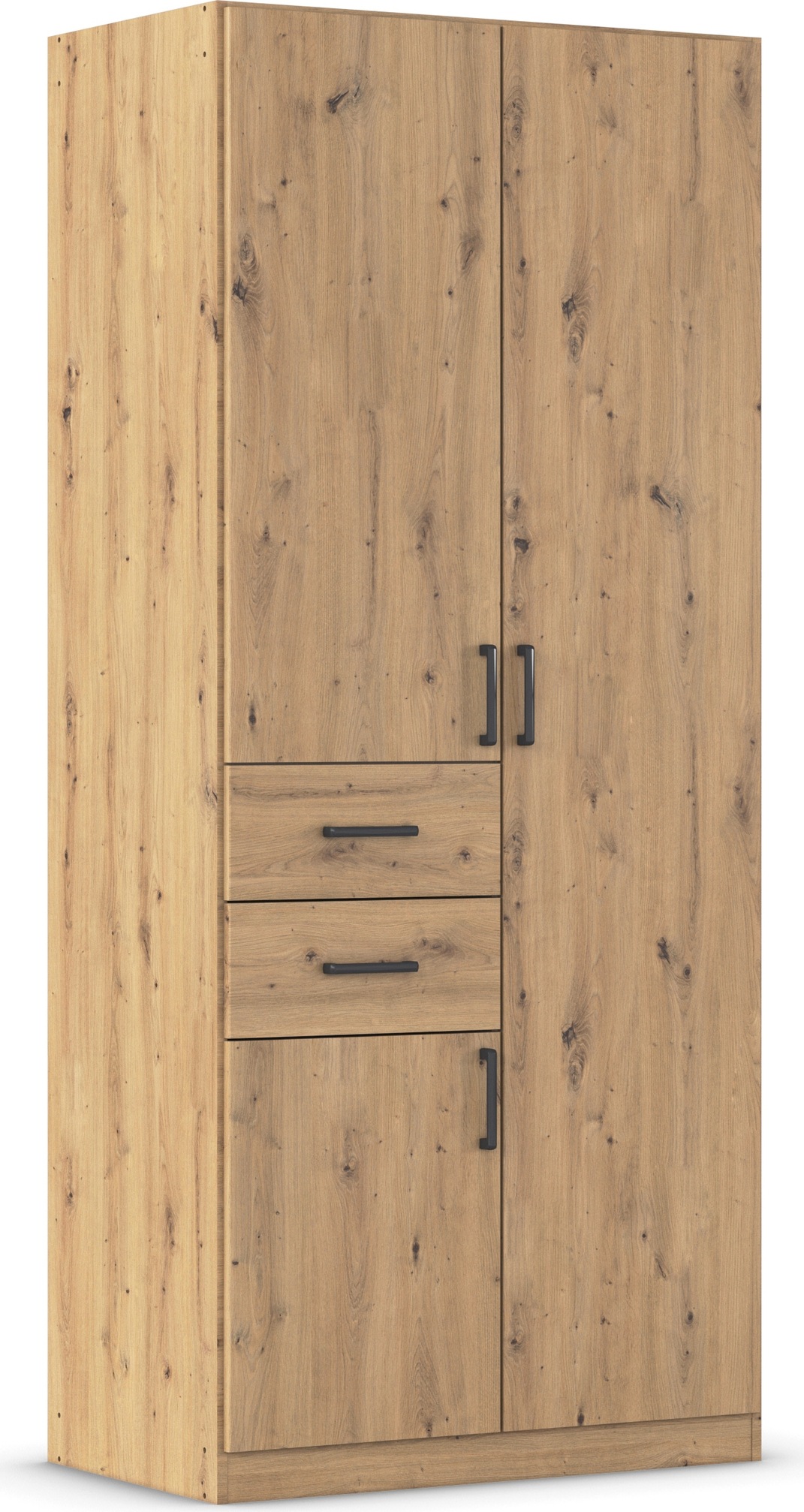rauch Drehtürenschrank »Kleiderschrank Schrank Garderobe MAIKA mit Dekor-Front«, 2 Schubladen, in verschiedenen Breiten, Höhen, Farben, MADE IN GERMANY