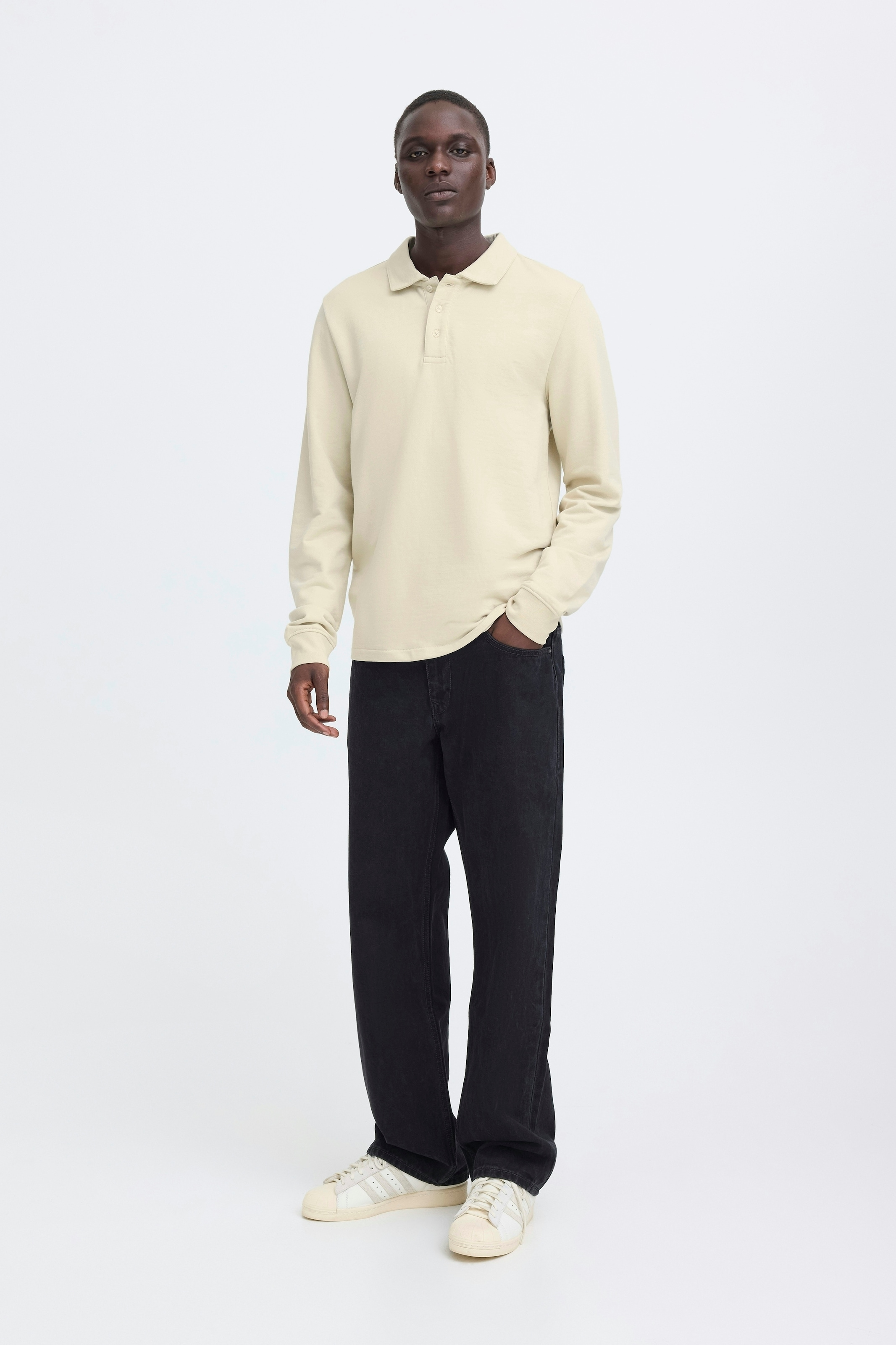 Blend Sweatshirt »BHBRODY POLO SWEATSHIRT«, mit Baumwollmischung aus Baumwolle und Polyester, Regular Fit
