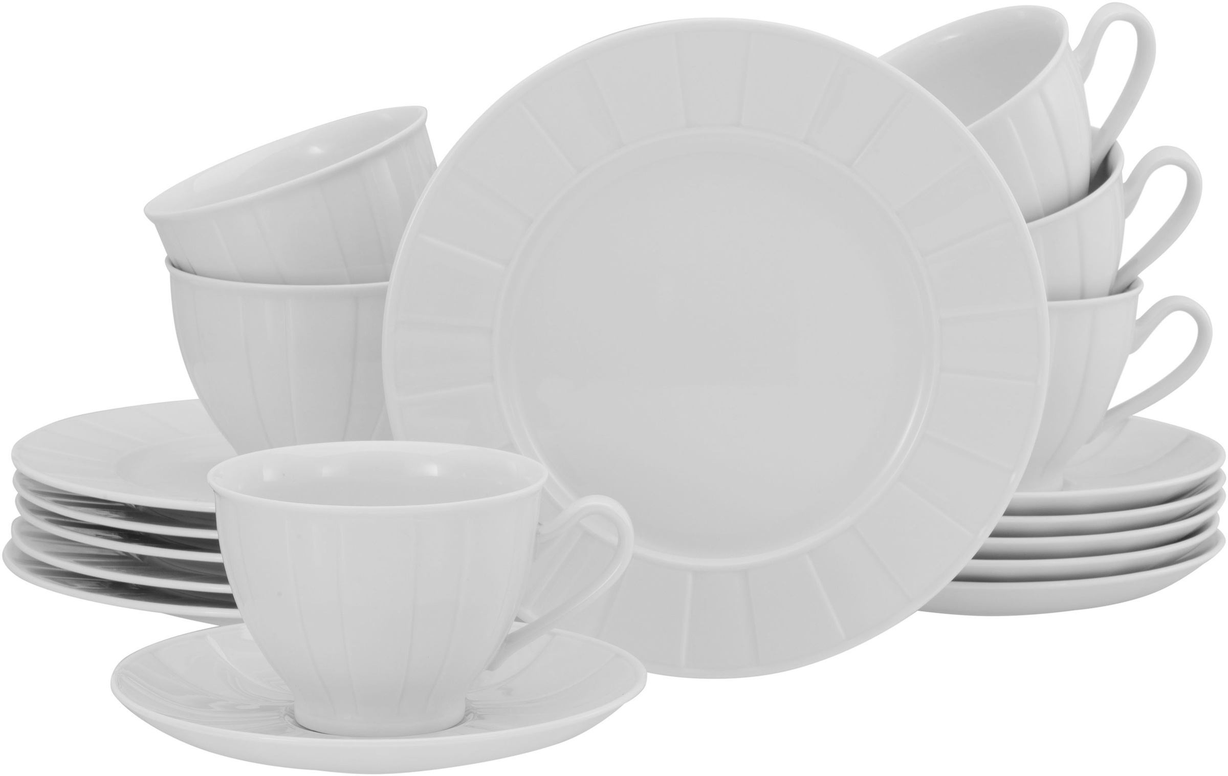 CreaTable Kaffeeservice "Barcelona" klassischer Manufakturstil