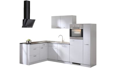 wiho Küchen Winkelküche »Michigan«, mit E-Geräten, 260 x 170 cm kaufen