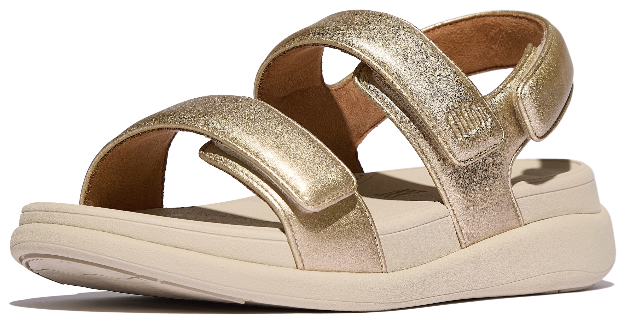 Fitflop Sandale »F-MODE GO«, Keilsandale, Klettschuh, Sommerschuh mit hervorragender Dämpfung