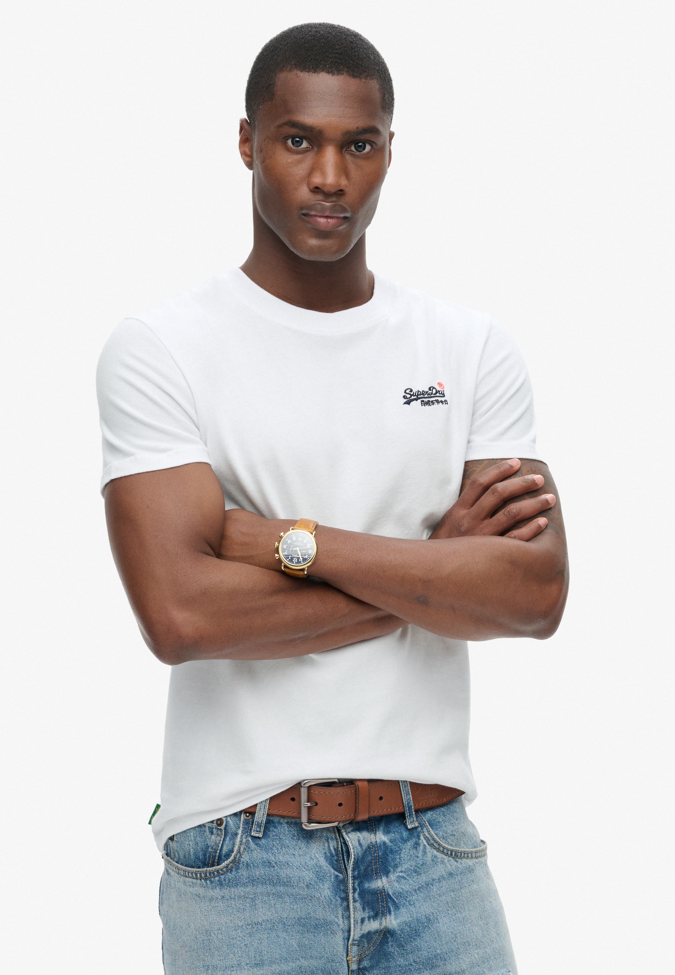 Superdry Rundhalsshirt »ESSENTIAL CONTRAST EMB TEE«