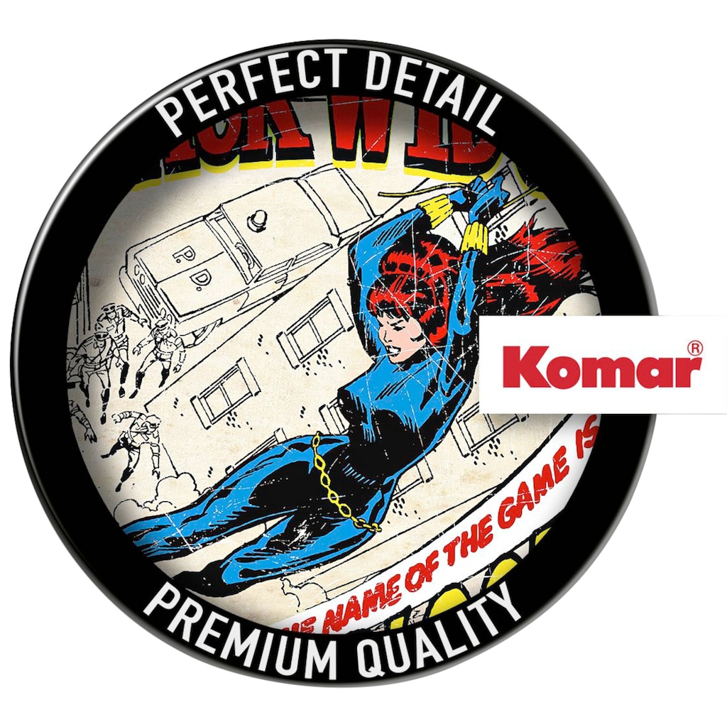 Komar Wandtattoo »Black Widow Comic Classic«, (1 St.), 50x70 cm (Breite x Höhe), selbstklebendes Wandtattoo