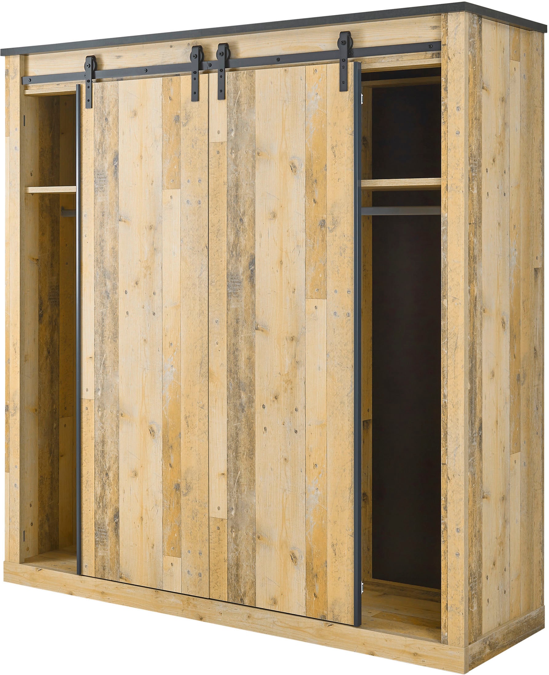 Home affaire Schlafzimmer-Set »SHERWOOD«, (6 tlg.), Liegefläche 180x200cm, Schrank 3-trg. 201cm breit
