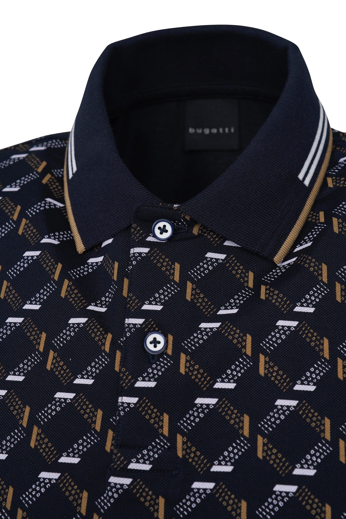 bugatti Poloshirt, mit Stretchfunktion