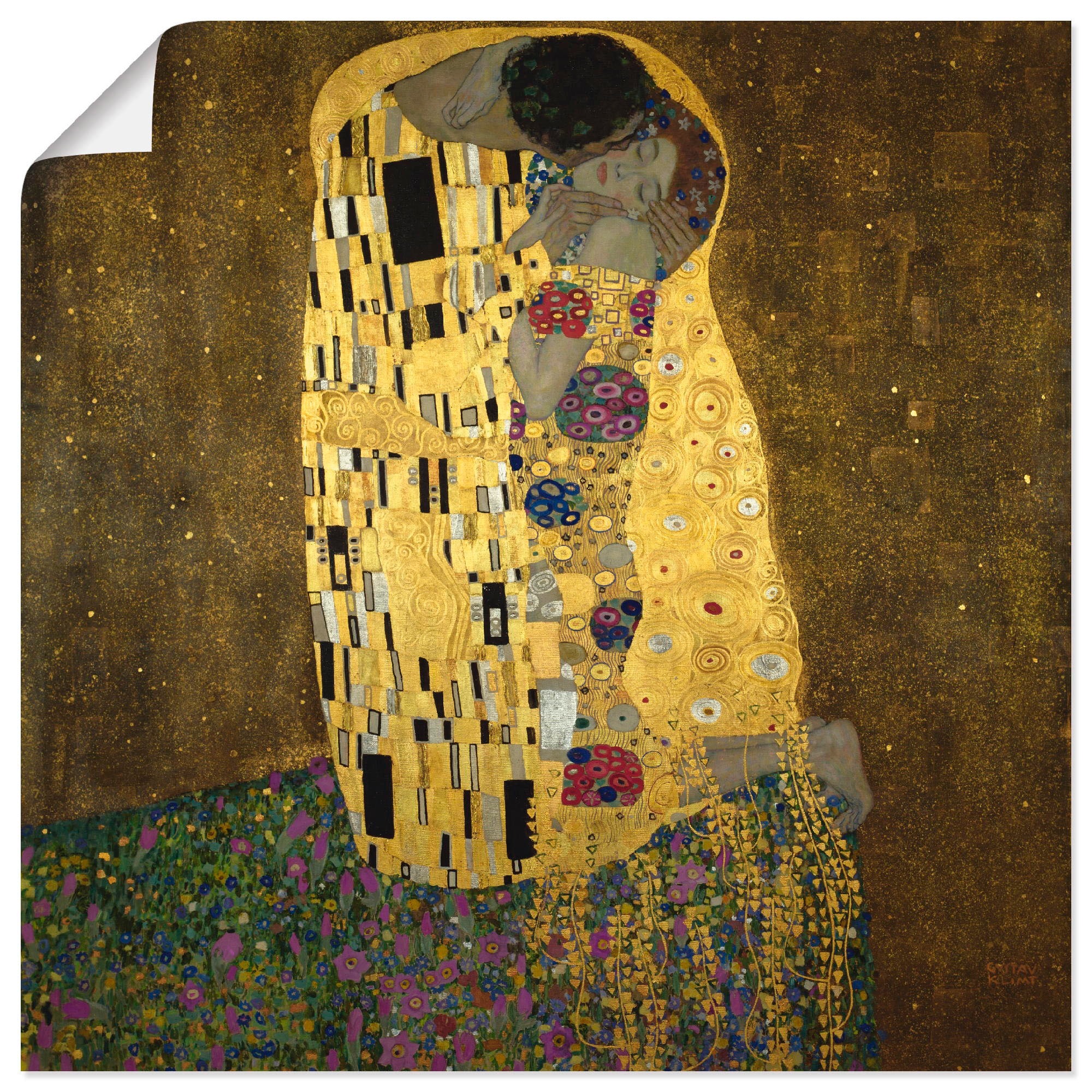 Artland Wandbild »Der bestellen Paar, oder Rechnung Kuß«, Wandaufkleber als Poster auf (1 Leinwandbild, Größen versch. St.), in