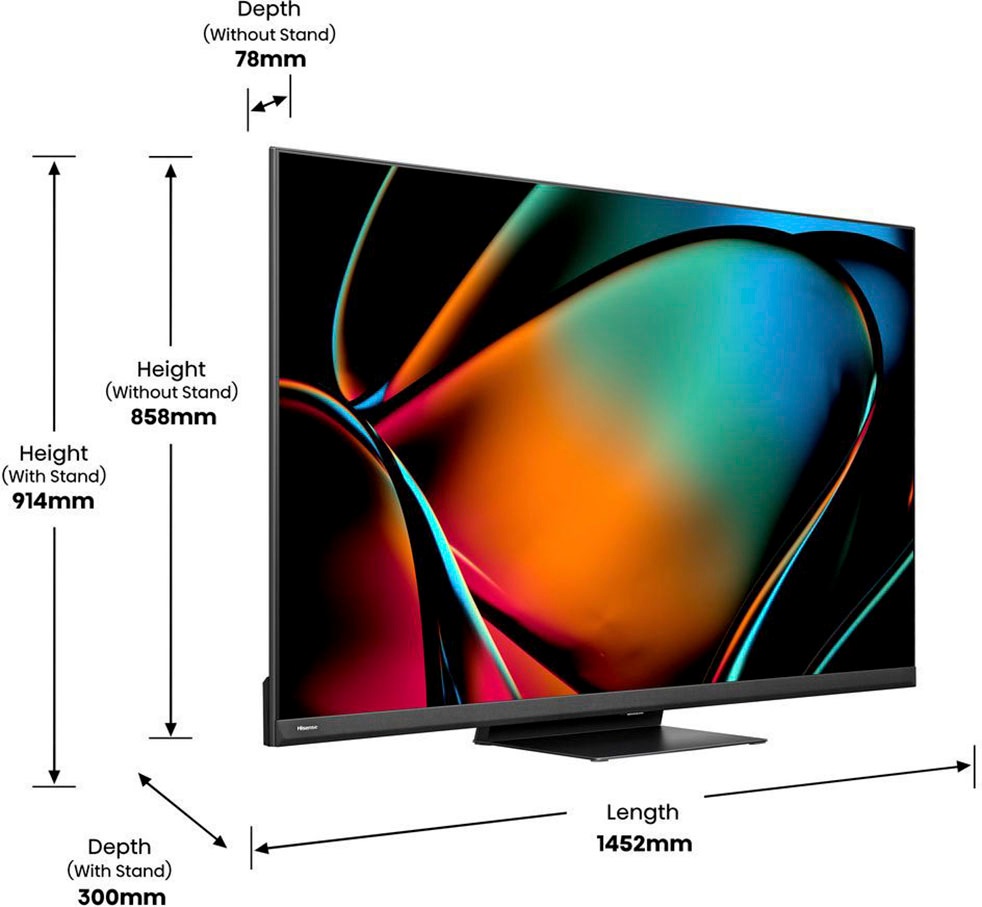 Hisense Mini-LED-Fernseher »65U8KQ«, Ultra Garantie ➥ cm/65 Jahre | UNIVERSAL 164 HD, Zoll, 3 XXL Smart-TV 4K