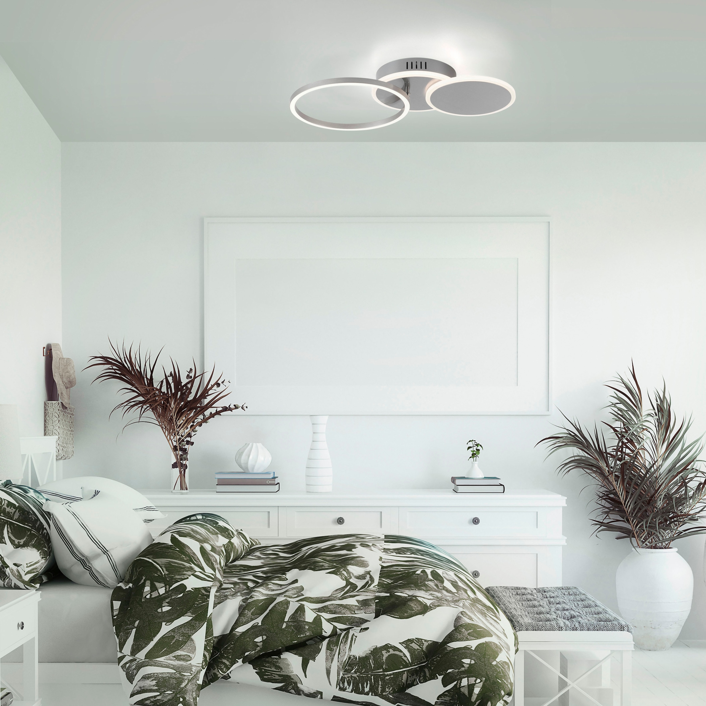 JUST LIGHT Deckenleuchte »SEVENT« LED-Board 1 Stk. Warmweiß LED