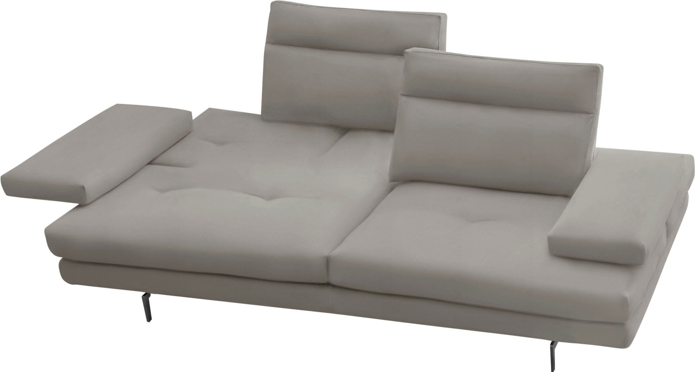 CALIA ITALIA 3,5-Sitzer »Toby Wing, italienisches Designsofa, super bequem, Megasofa«, inkl. Sitztiefenverstellung und Armteilfunktion, Füße in Schwarz matt