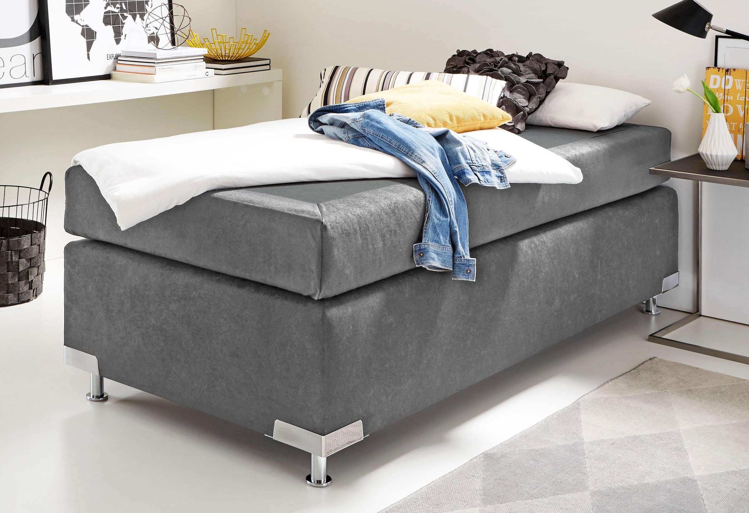 Westfalia Schlafkomfort Boxspringbett »Holland« ohne Kopfteil, frei im Raum stellbar