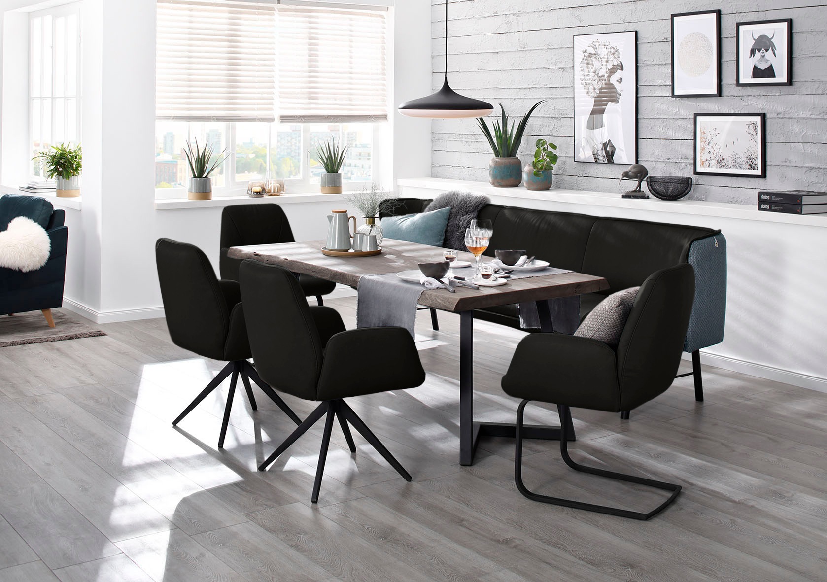 W.SCHILLIG Freischwinger »ole« () Gestell in Schwarz pulverbeschichtet