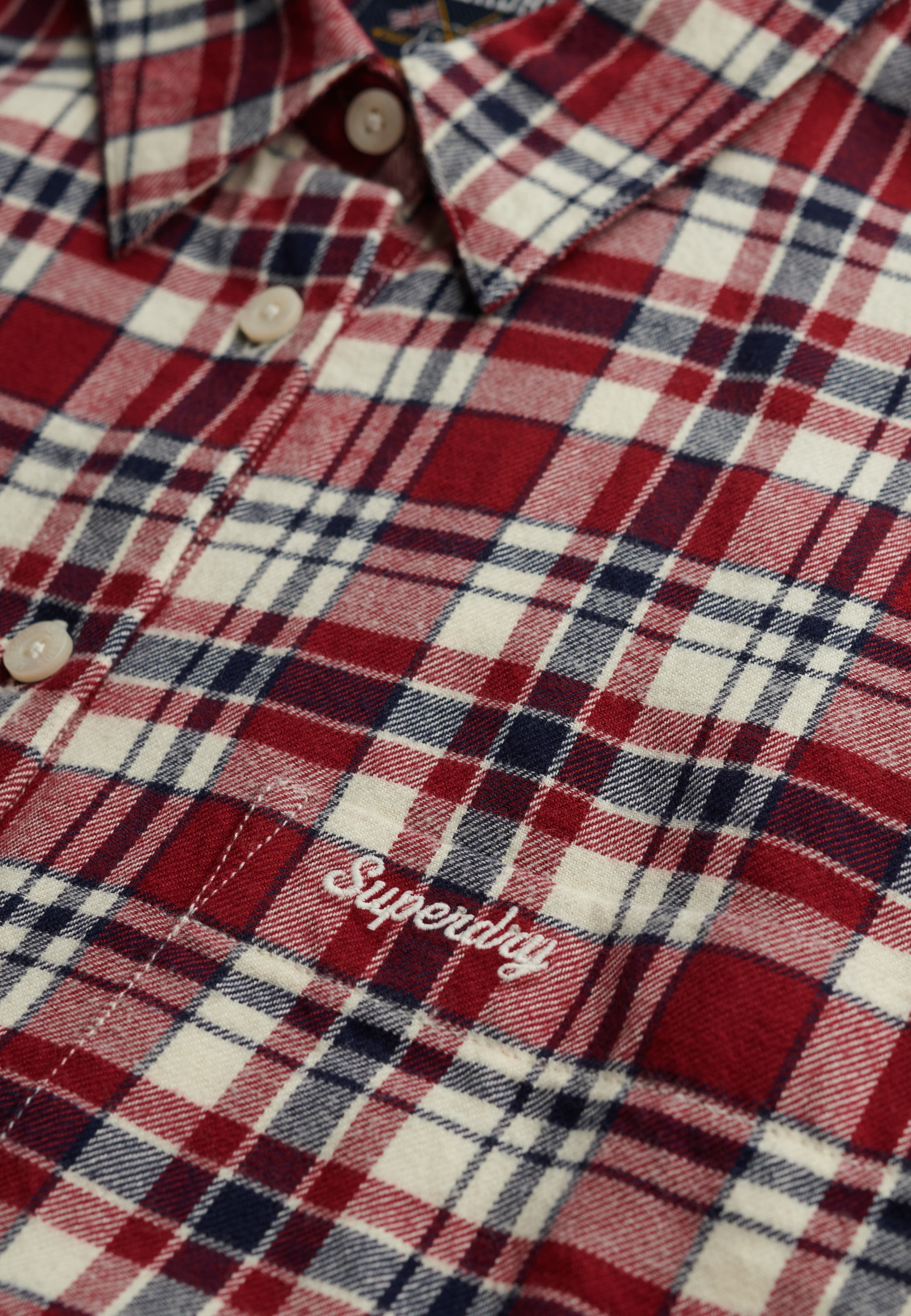 Superdry Karobluse »CHECK FLANNEL RELAXED SHIRT« Baumwolle, relaxed fit, aus weichem Flanell
