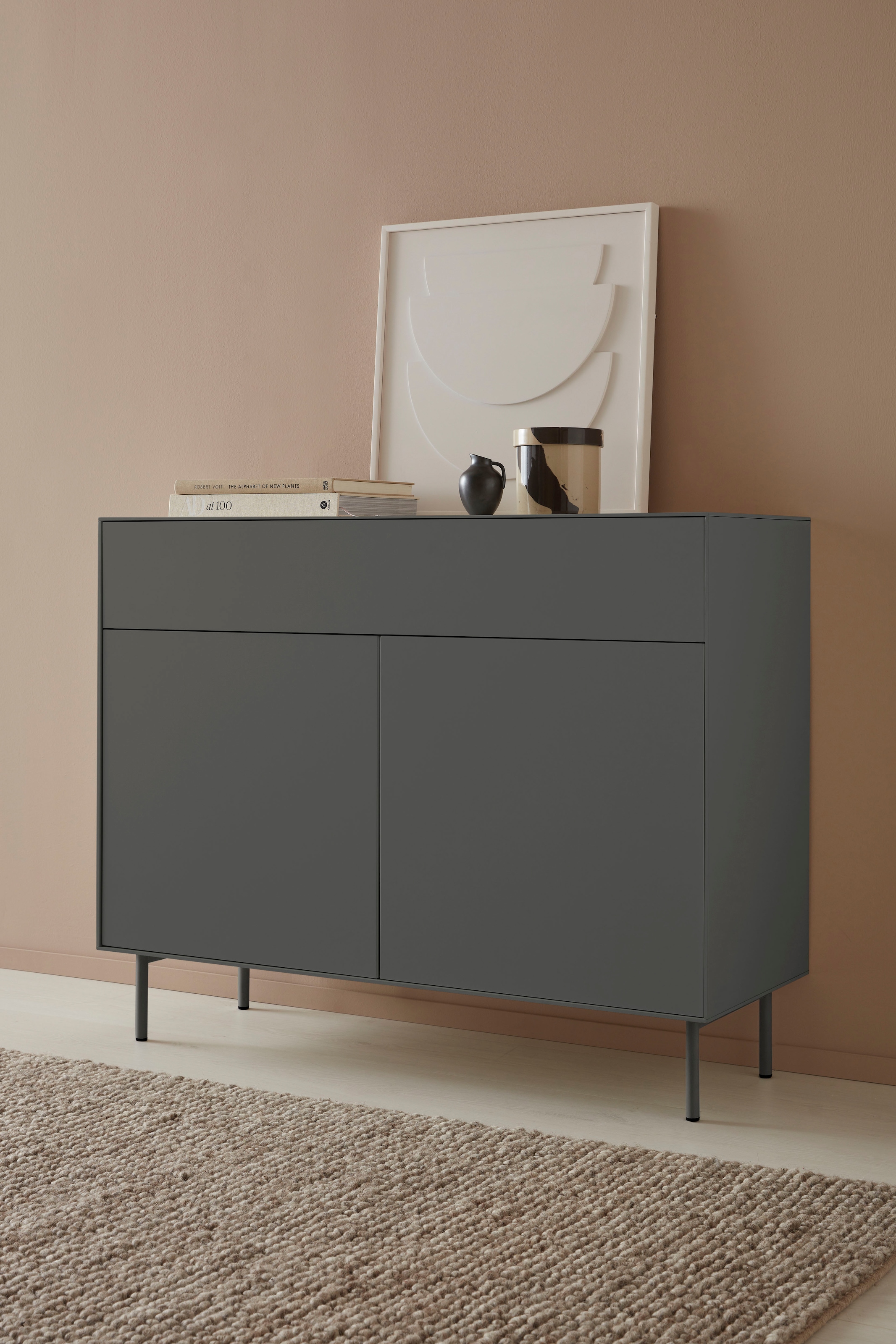 Sideboard »Essentials«, Breite: 112cm, MDF lackiert, Push-to-open-Funktion