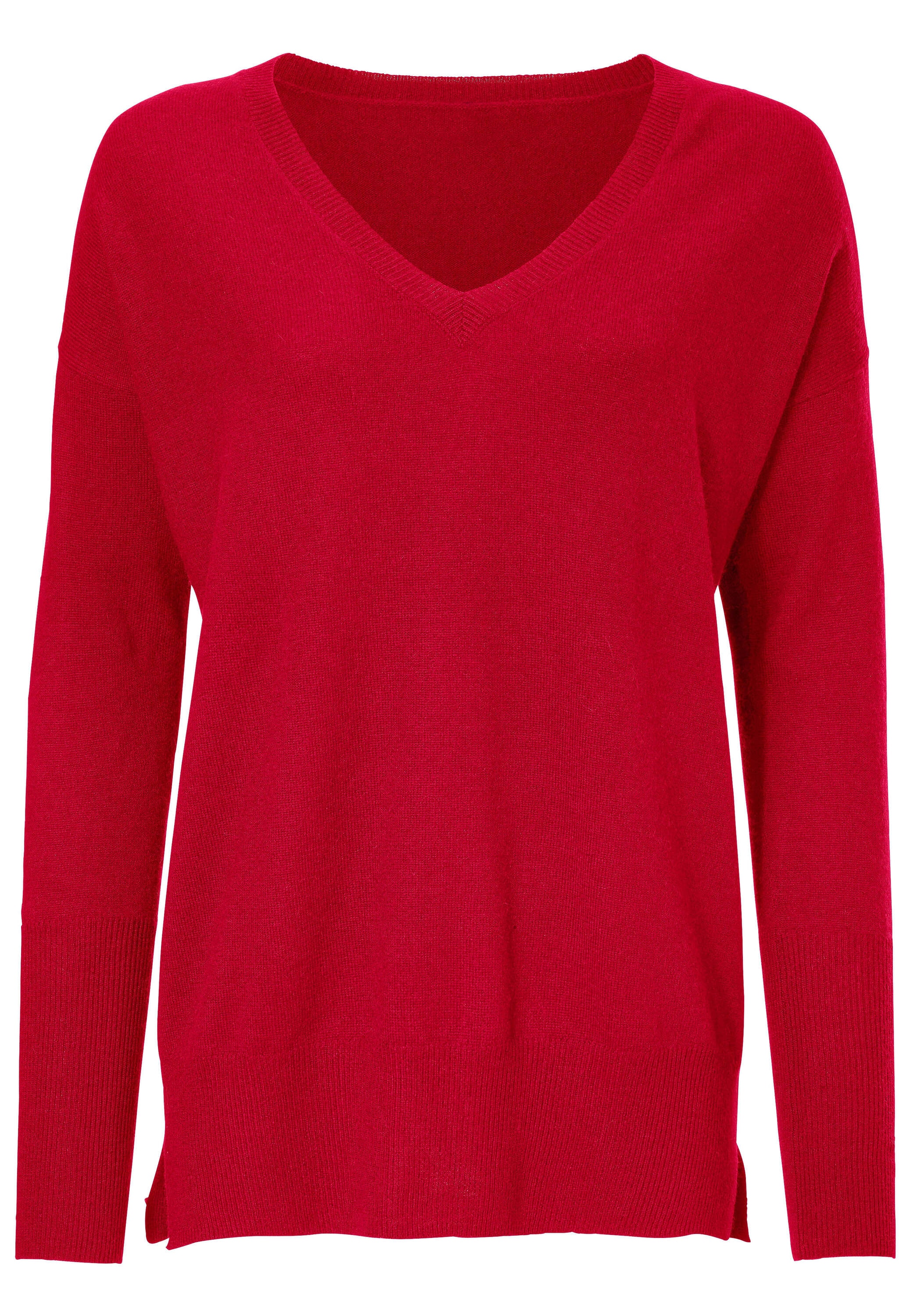 heine Longpullover »V-Pullover Kaschmirpullover mit V-Ausschnitt«