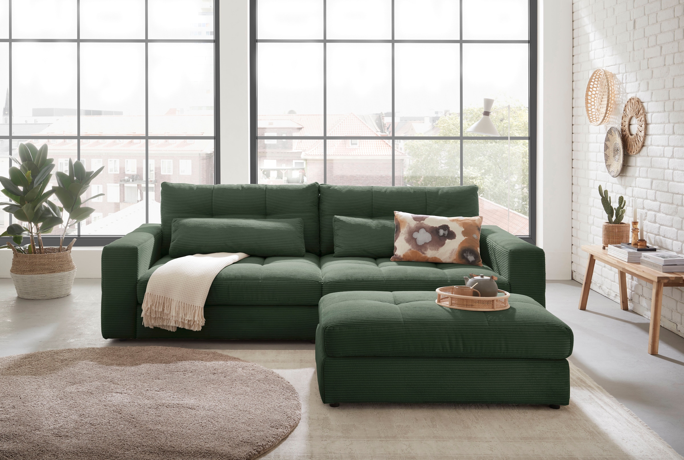 ED EXCITING DESIGN 3-Sitzer »Jasper Mega-Sofa, bequem, viel Platz, Breite 265cm, Tiefe 122cm«