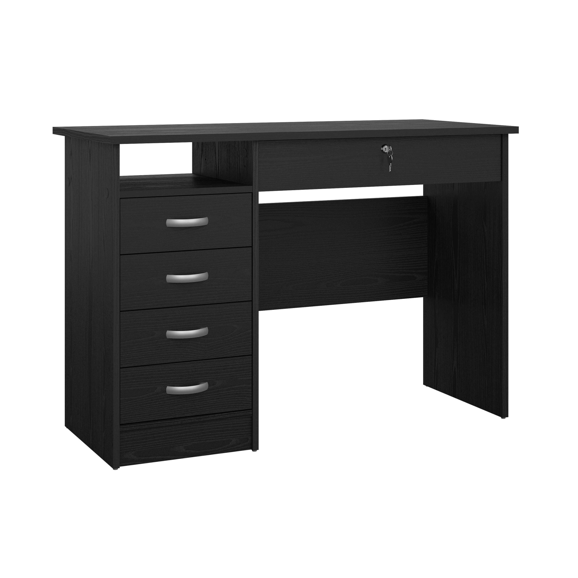 INOSIGN Schreibtisch »Funktion Plus, Arbeitstisch, Bürotisch«, Computertisch mit 5 Schubladen,1 abschließbar,Breite 110 cm