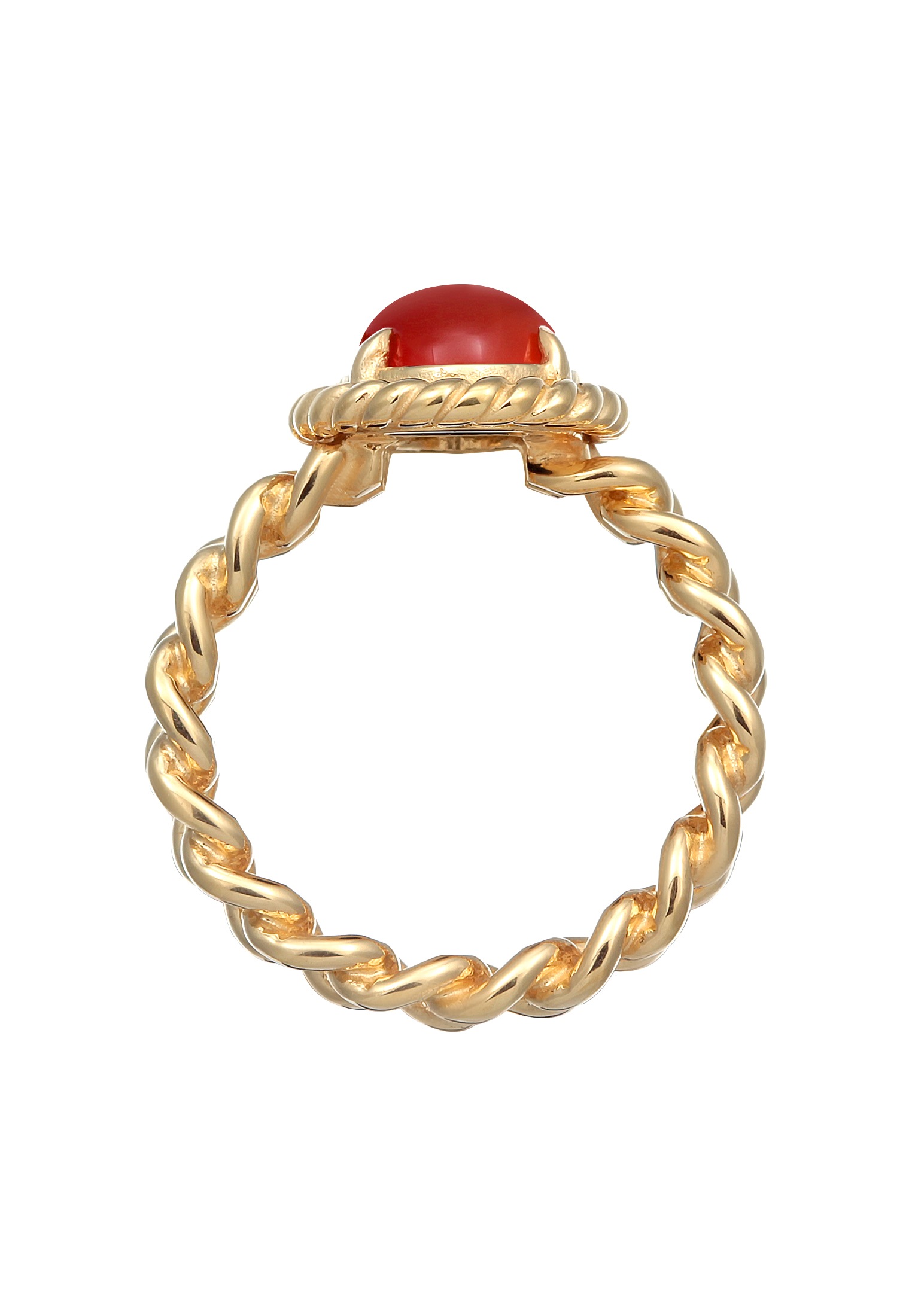 Elli Premium Silberring »Ring Solitär Edelstein Klassik 925 Silber«