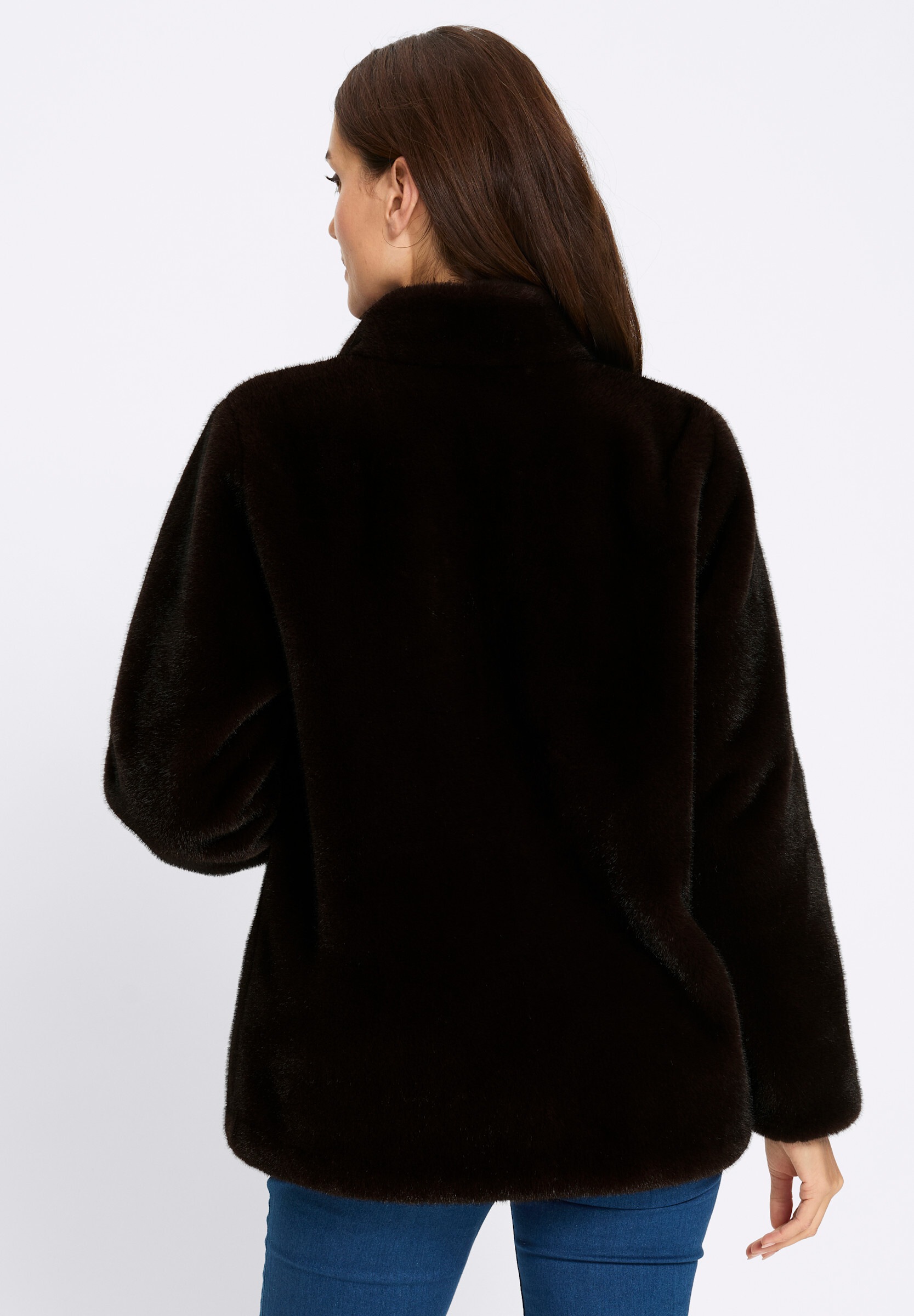 heine Fellimitatjacke »Pelzimitat-Jacke Pelzimitat-Jacke« ohne Kapuze