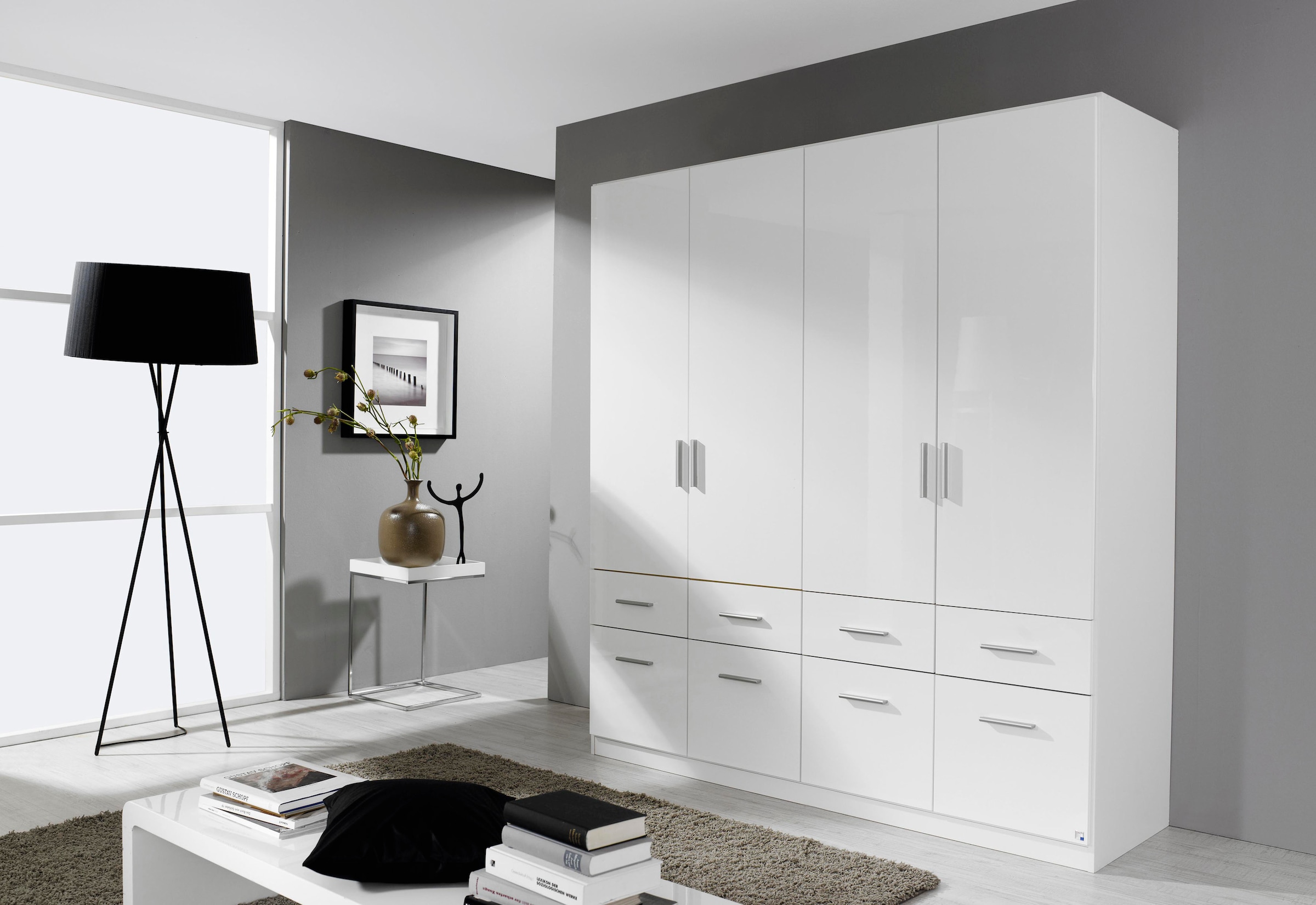 rauch Drehtürenschrank »Kleiderschrank Schrank Garderobe Schlafzimmerschrank CELLE«, in 4 Breiten und 2 Höhen, optional mit Schubkästen MADE IN GERMANY