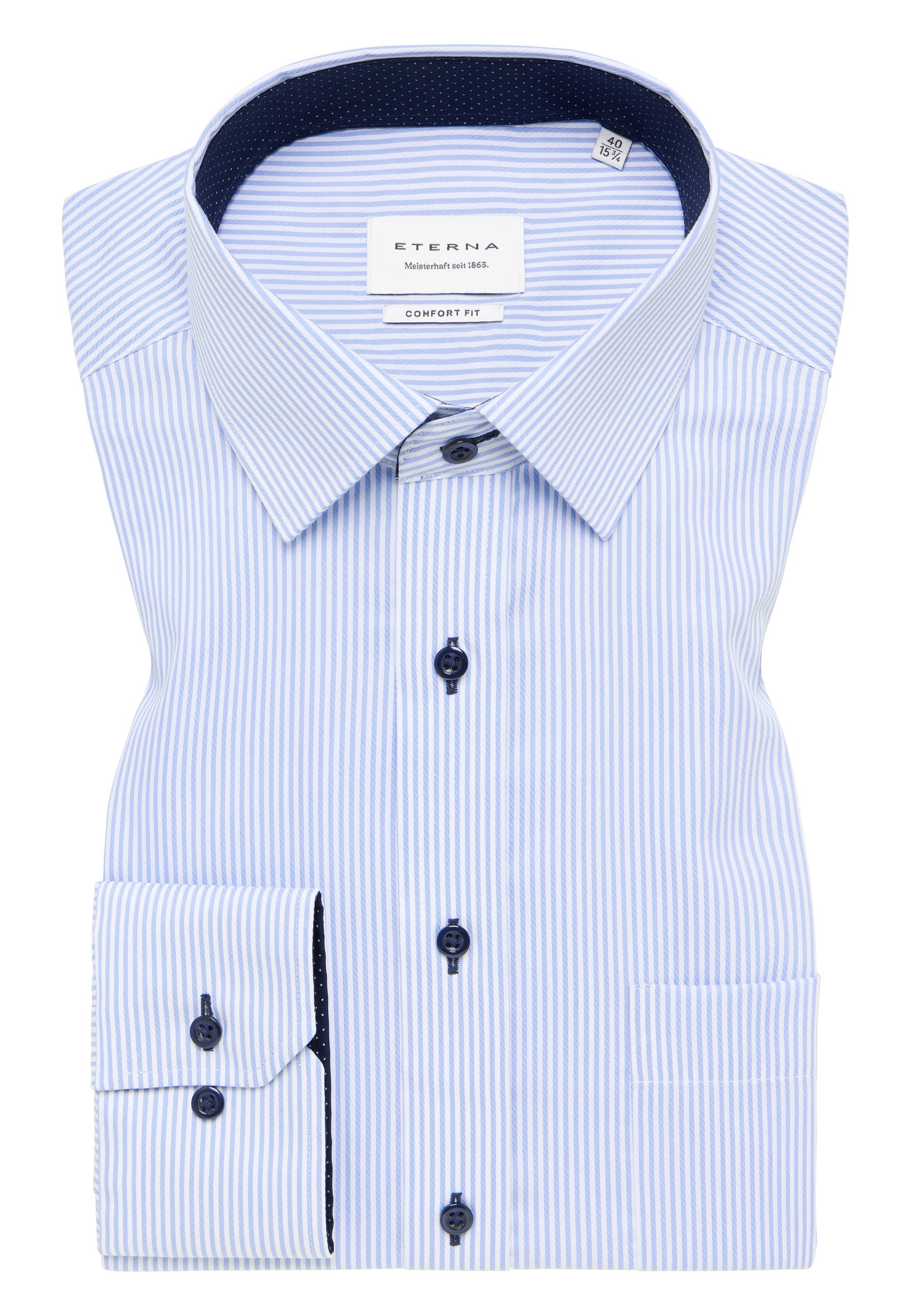 Eterna Langarmhemd »COMFORT FIT« NON IRON (bügelfrei)