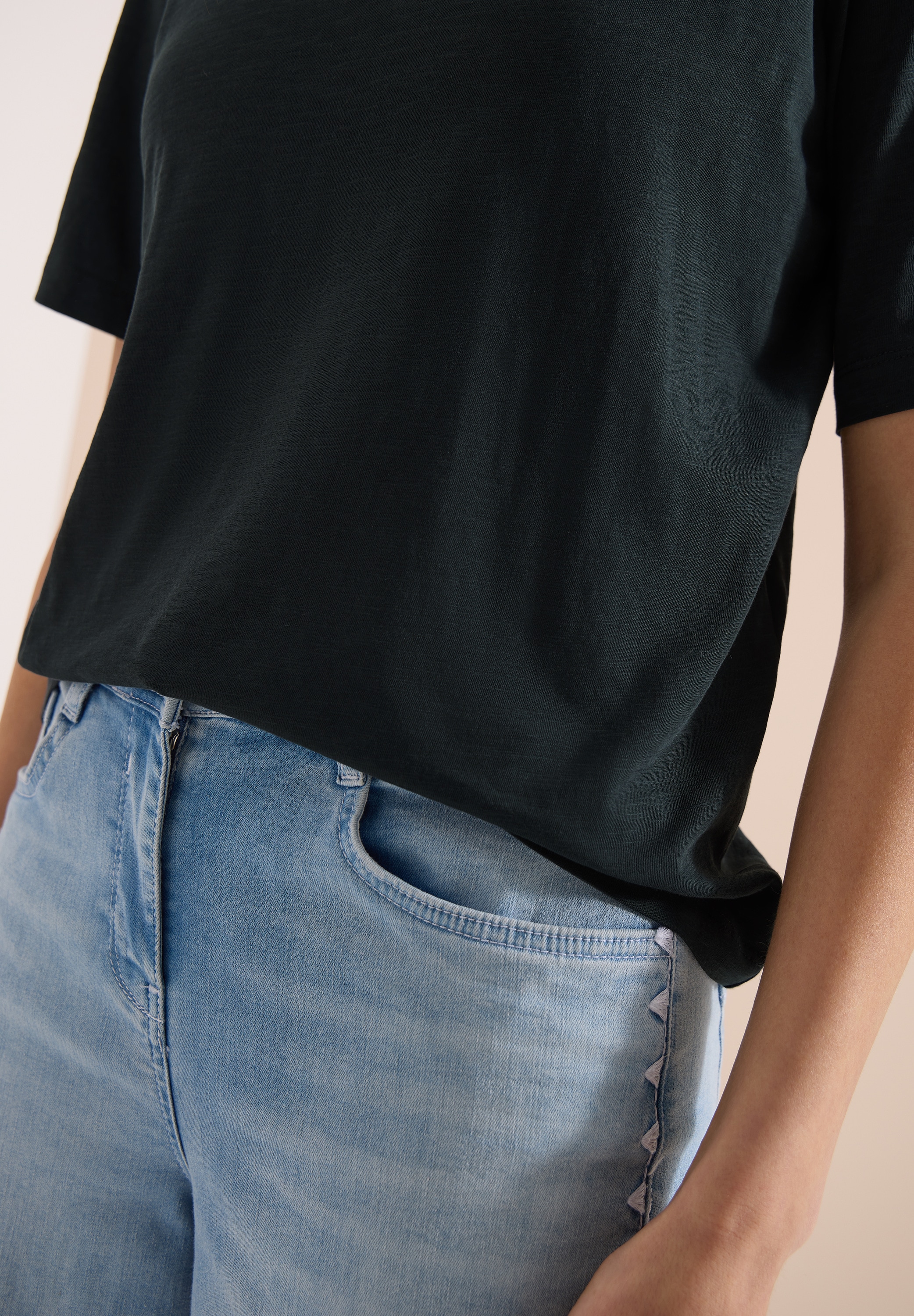 Cecil Kurzarmshirt aus weicher Baumwolle