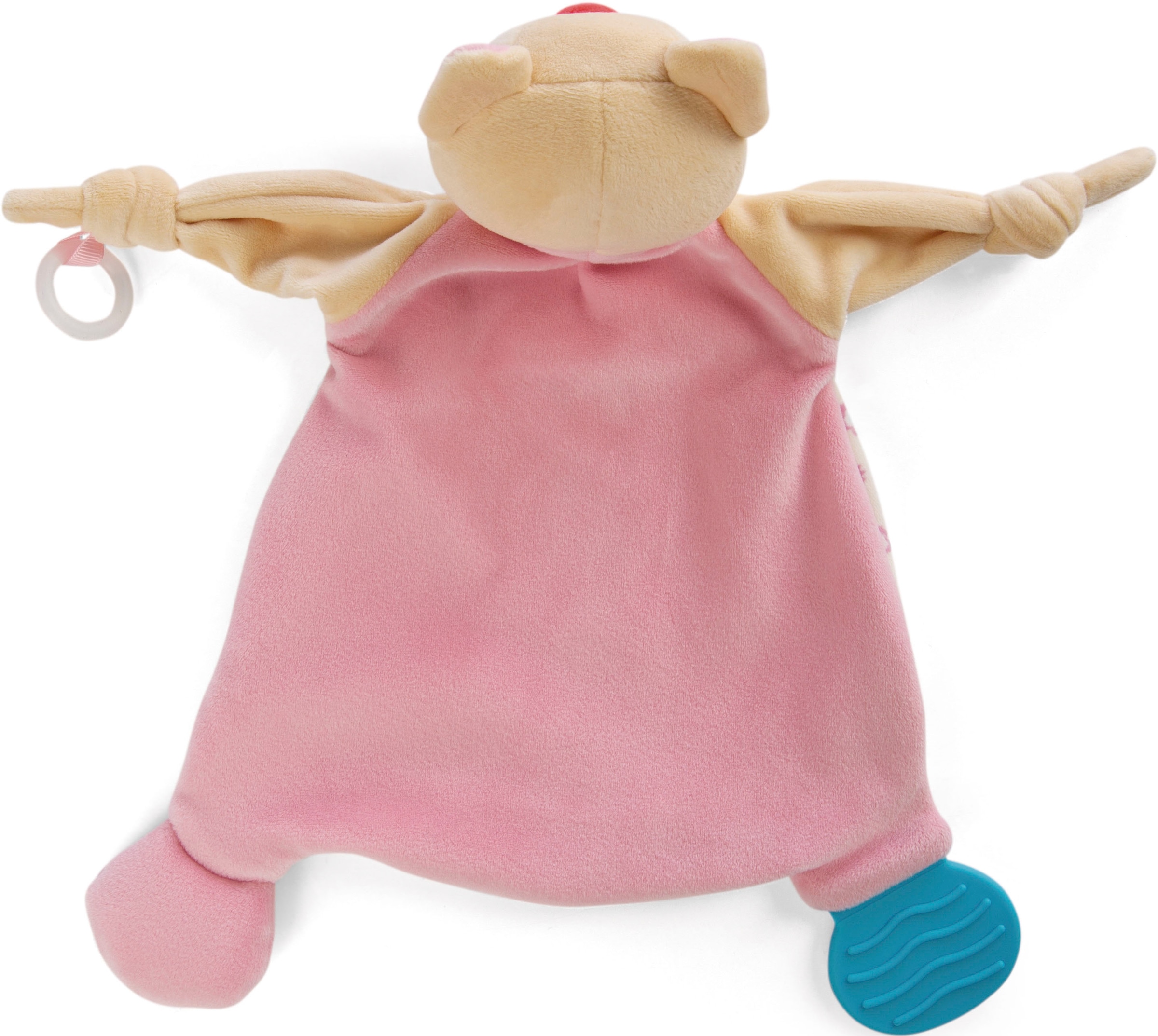 Nici Schmusetuch »My first NICI, Schmusetuch Katze«, mit aufgedruckter Botschaft; mit Soft-Beißer