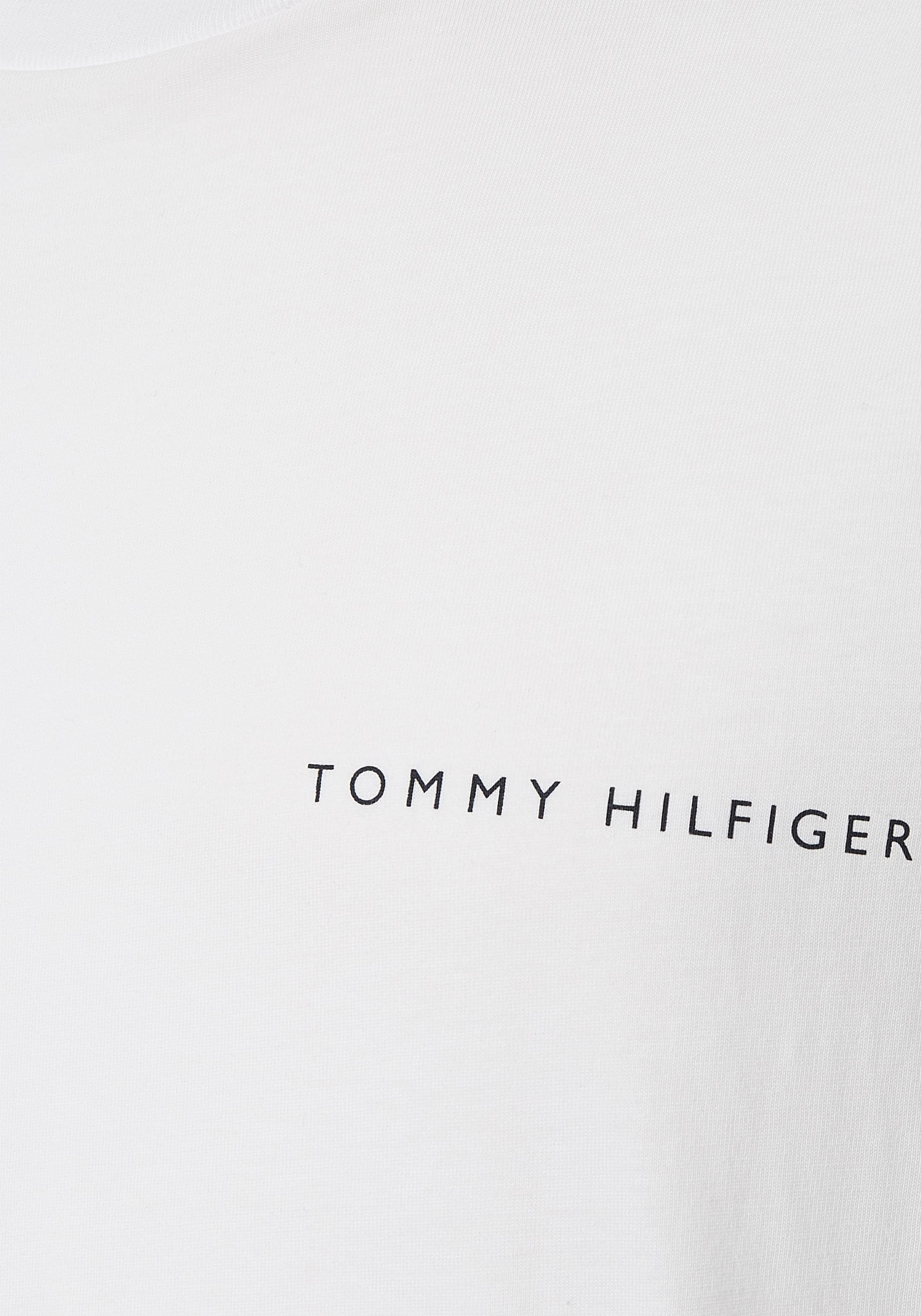 T-Shirt Tommy PLACEMENT Hilfiger ♕ im bei schlichten »MULTI Design TEE«,